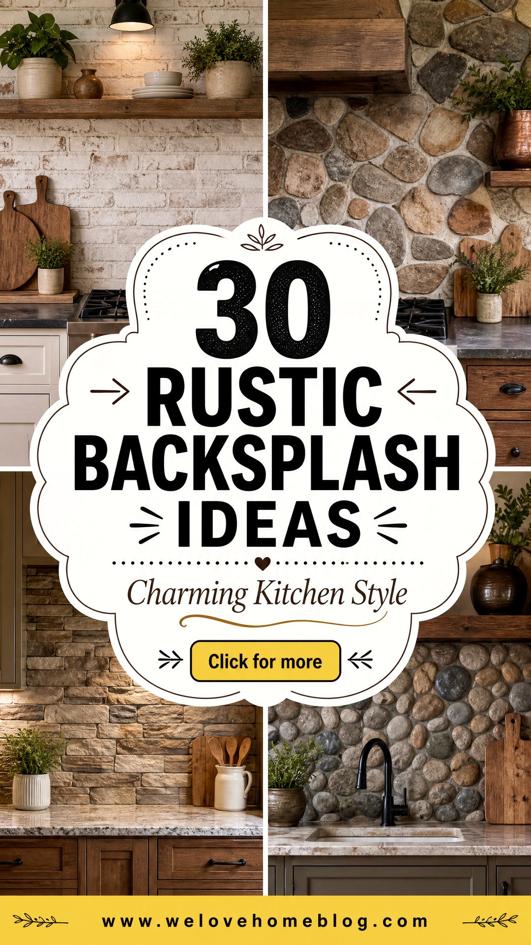30 Rustic Backsplash Ideas for a Charming Kitchen - 30 Rustic Backsplash Ideas for a Charming Kitchen