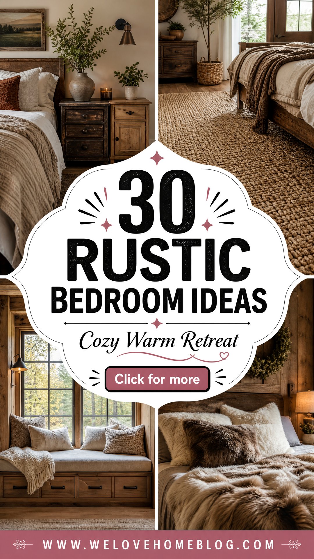 30 Rustic Bedroom Ideas for a Cozy and Warm Retreat - 30 Rustic Bedroom Ideas for a Cozy and Warm Retreat
