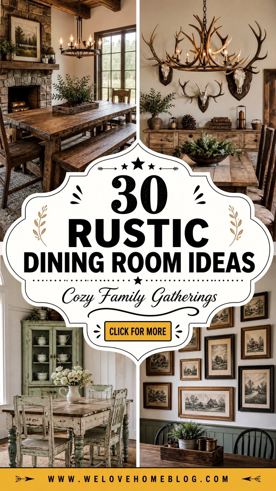 30 Rustic Dining Room Ideas for Cozy Family Gatherings - 30 Rustic Dining Room Ideas for Cozy Family Gatherings