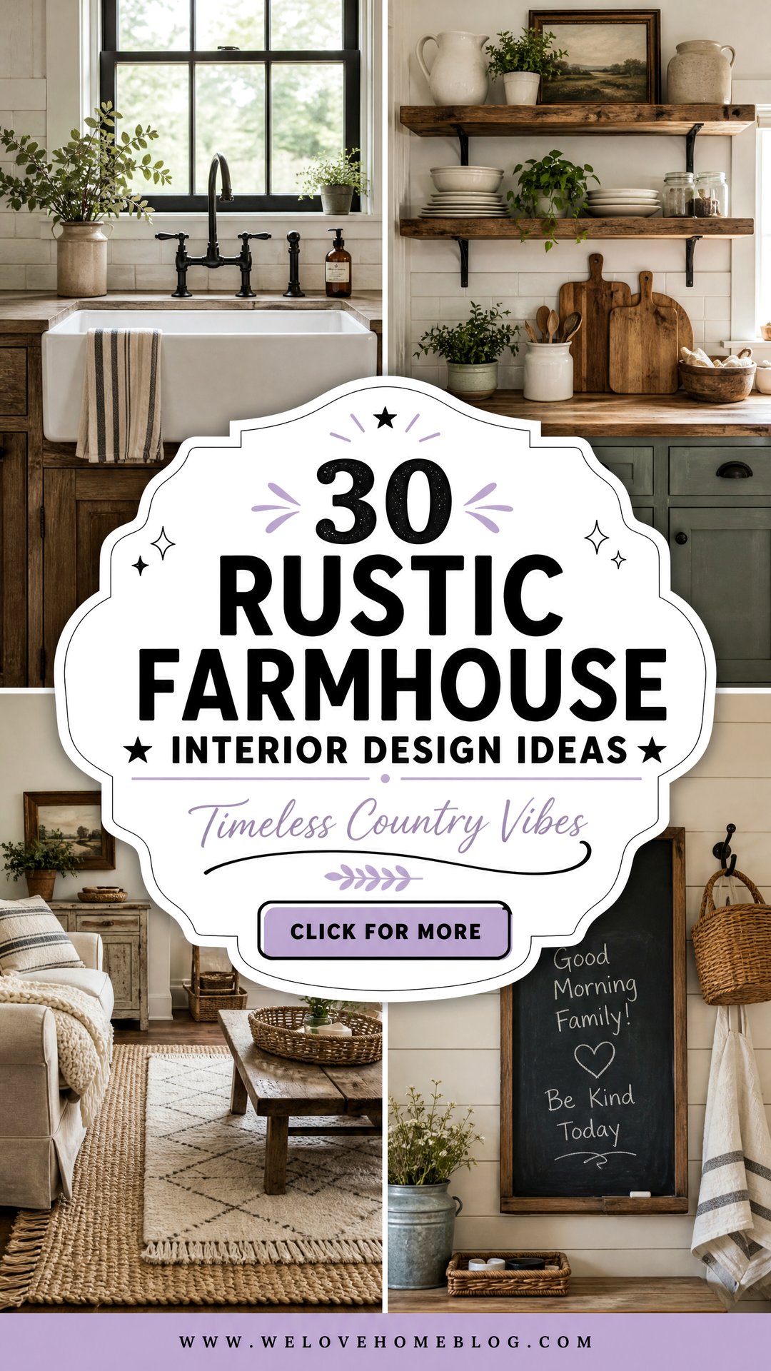 30 Rustic Farmhouse Interior Design Ideas Youll Love - 30 Rustic Farmhouse Interior Design Ideas You'll Love