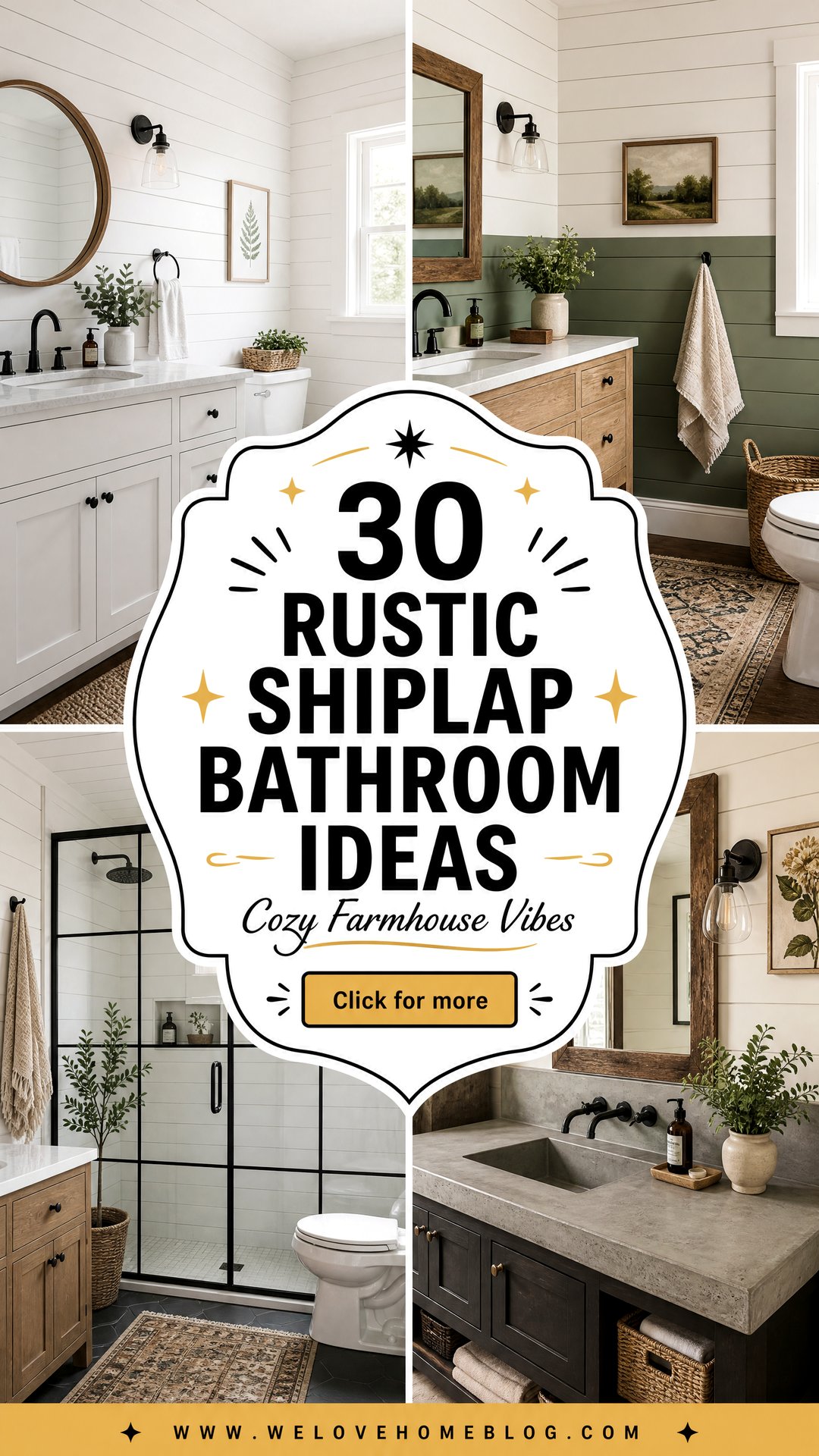30 Rustic Shiplap Bathroom Ideas for a Cozy Vibe - 30 Rustic Shiplap Bathroom Ideas for a Cozy Vibe