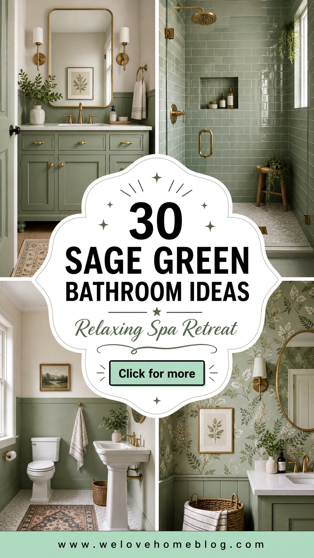 30 Sage Green Bathroom Ideas for a Relaxing Retreat - 30 Sage Green Bathroom Ideas for a Relaxing Retreat