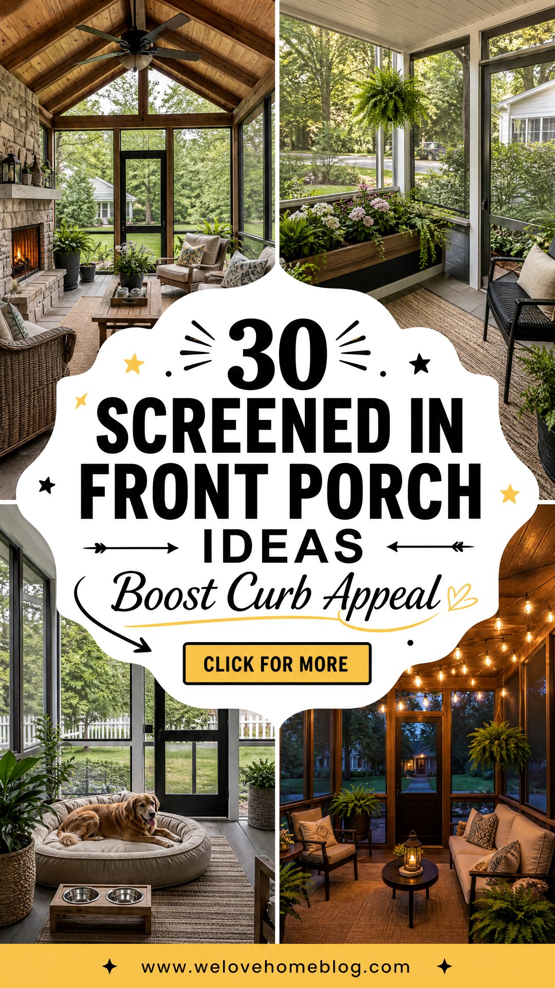 30 Screened in Front Porch Ideas for Curb Appeal - 30 Screened in Front Porch Ideas for Curb Appeal