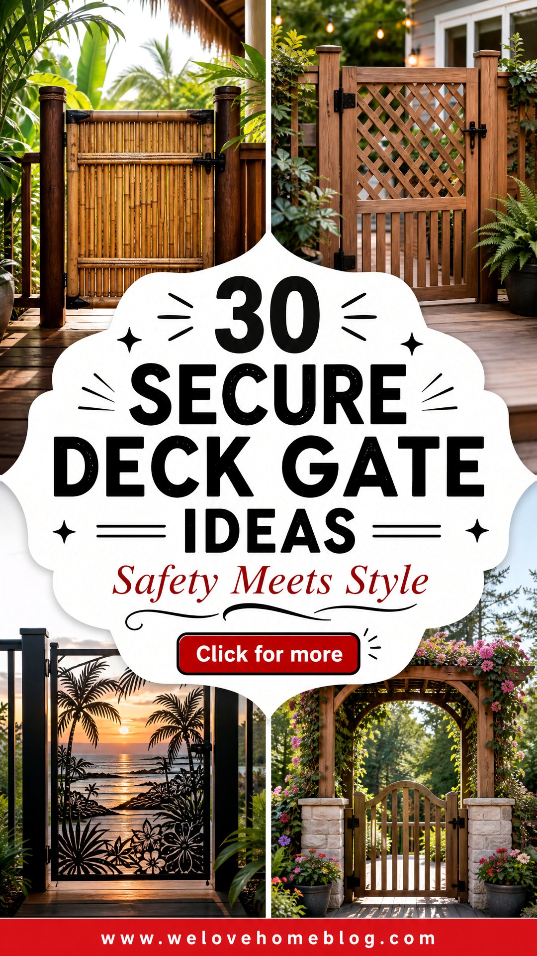 30 Secure Deck Gate Ideas for Safety and Style - 30 Secure Deck Gate Ideas for Safety and Style