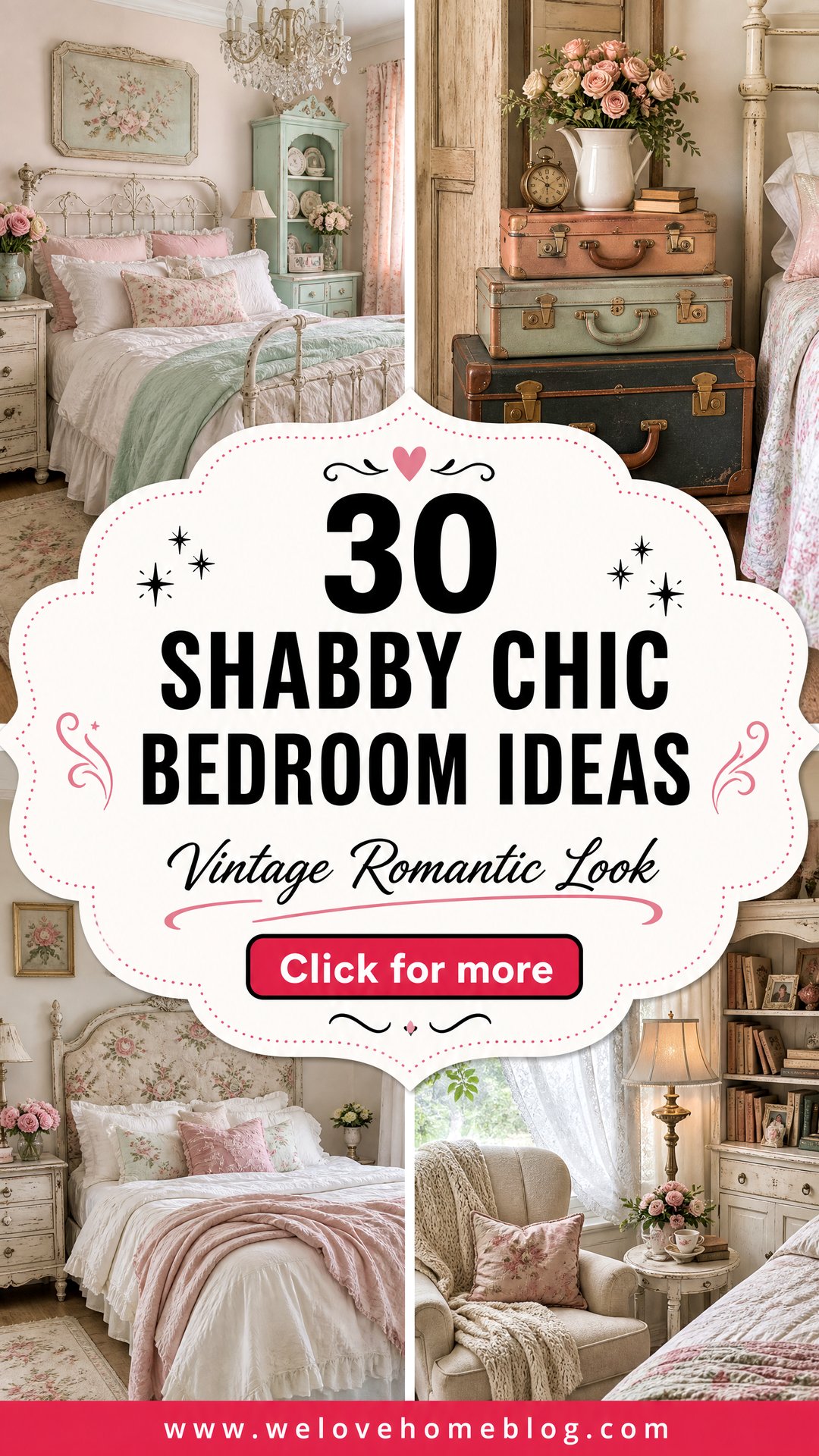 30 Shabby Chic Bedroom Ideas for a Vintage Look - 30 Shabby Chic Bedroom Ideas for a Vintage Look