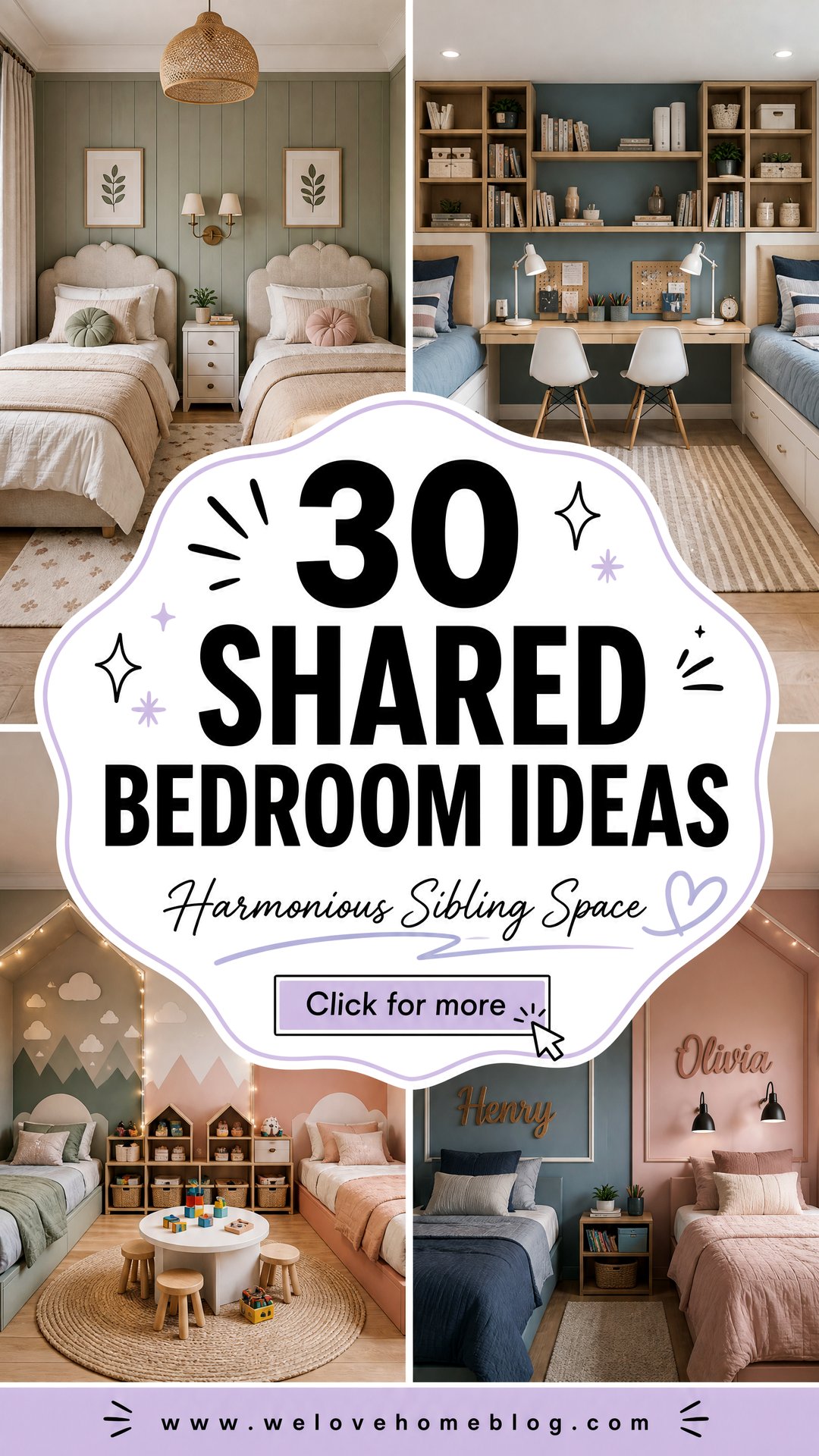 30 Shared Bedroom Ideas for a Harmonious Space - 30 Shared Bedroom Ideas for a Harmonious Space