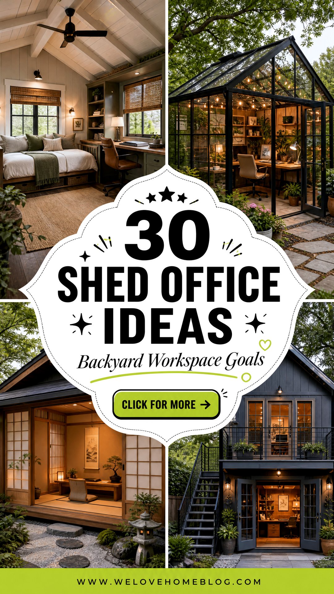 30 Shed Office Ideas for the Perfect Backyard Workspace - 30 Shed Office Ideas for the Perfect Backyard Workspace