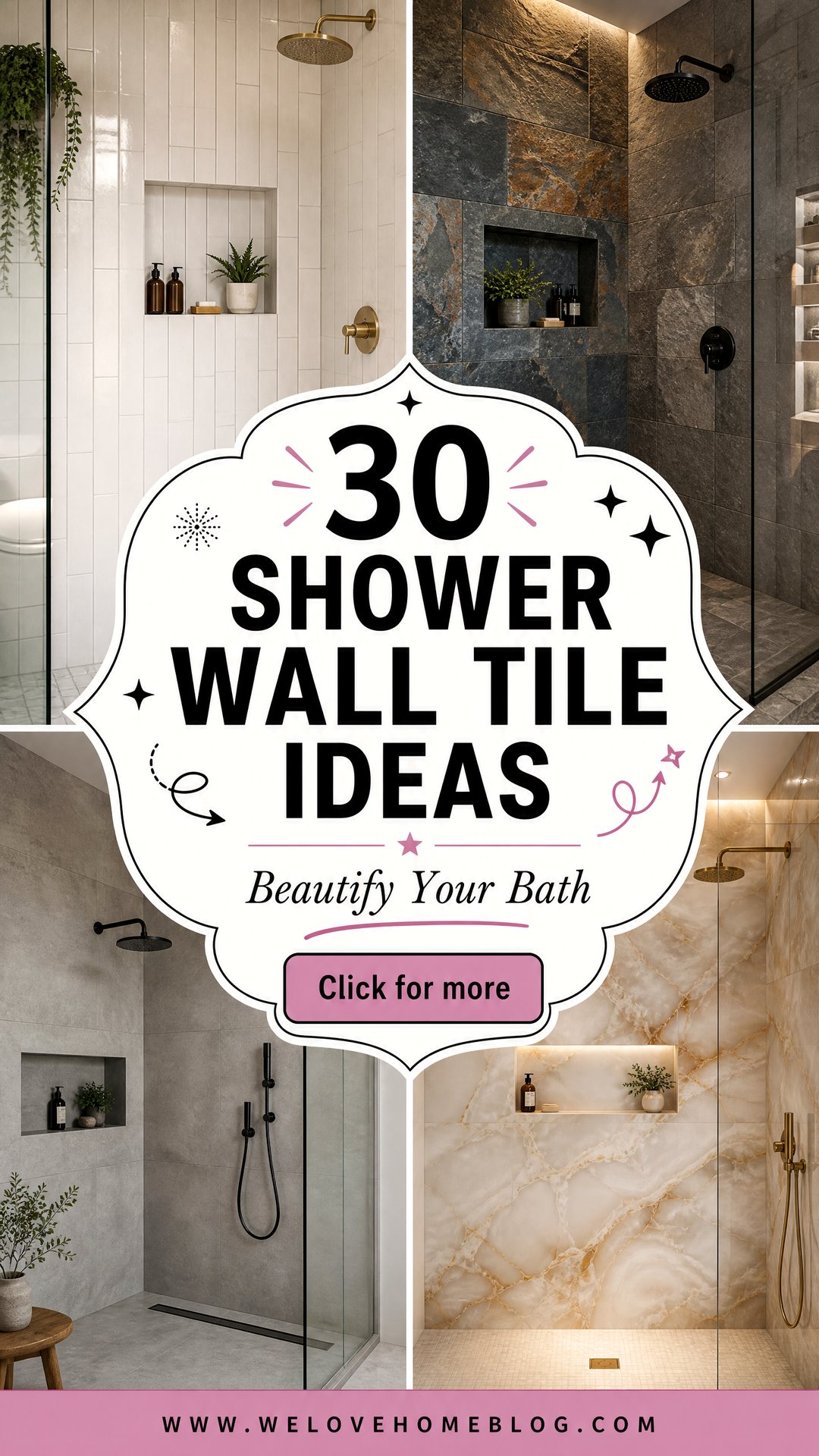 30 Shower Wall Tile Ideas to Beautify Your Bathroom - 30 Shower Wall Tile Ideas to Beautify Your Bathroom