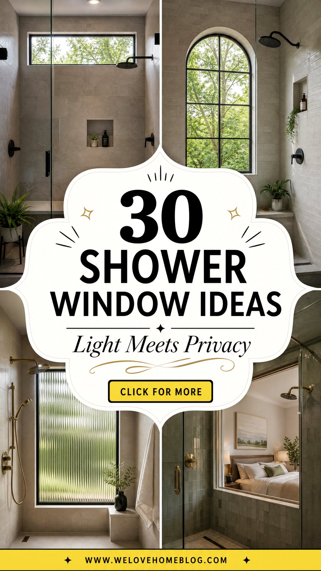 30 Shower Window Ideas for Natural Light and Privacy - 30 Shower Window Ideas for Natural Light and Privacy