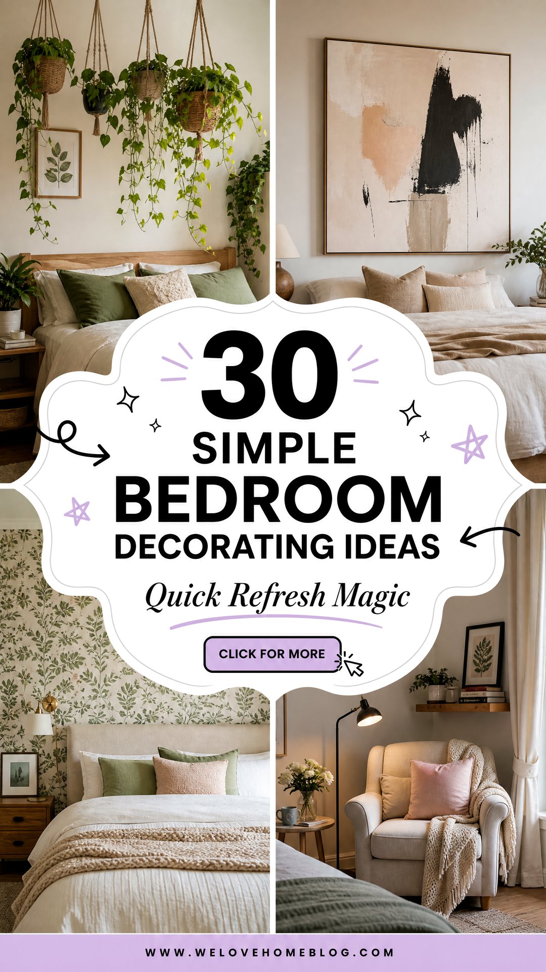 30 Simple Bedroom Decorating Ideas for a Quick Refresh - 30 Simple Bedroom Decorating Ideas for a Quick Refresh