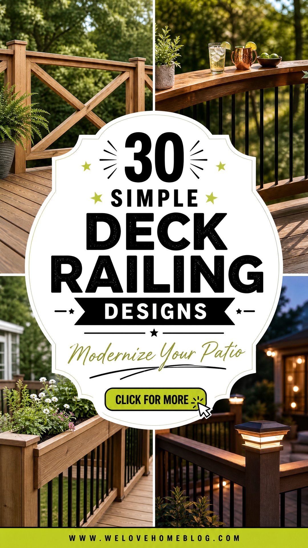 30 Simple Deck Railing Designs to Modernize Your Patio - 30 Simple Deck Railing Designs to Modernize Your Patio