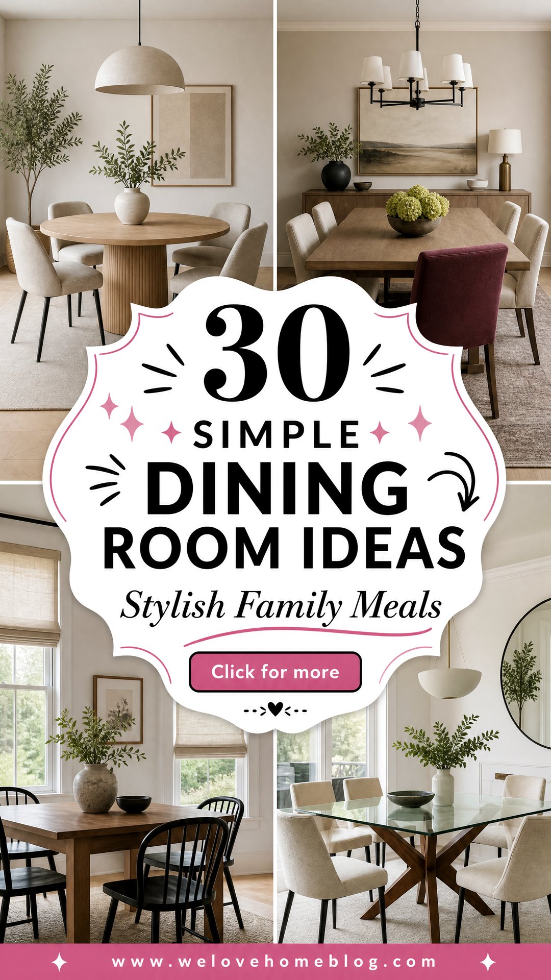 30 Simple Dining Room Ideas for Stylish Family Meals - 30 Simple Dining Room Ideas for Stylish Family Meals