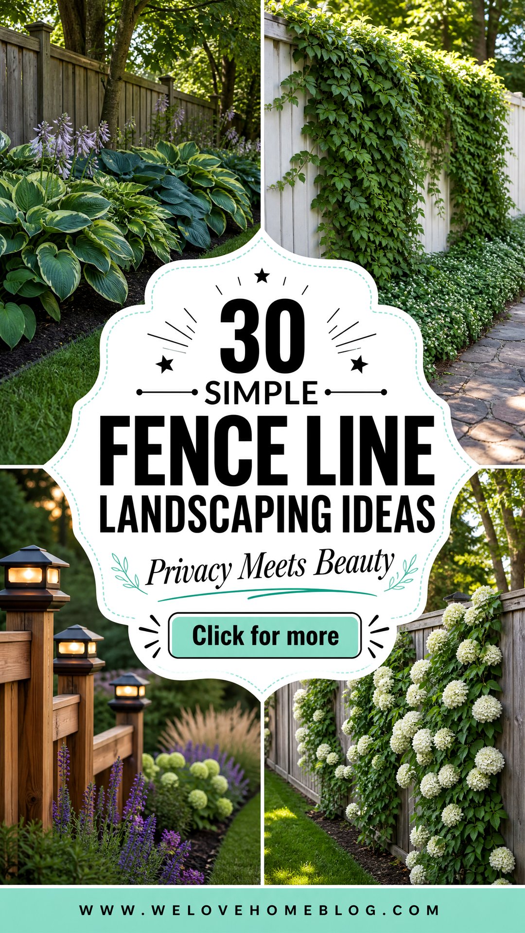 30 Simple Fence Line Landscaping Ideas for Privacy - 30 Simple Fence Line Landscaping Ideas for Privacy