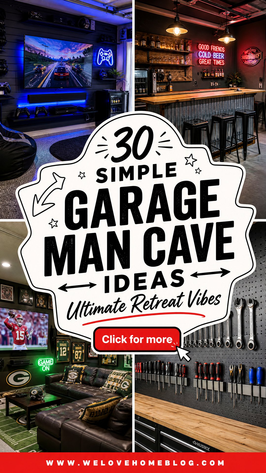 30 Simple Garage Man Cave Ideas for the Ultimate Retreat - 30 Simple Garage Man Cave Ideas for the Ultimate Retreat