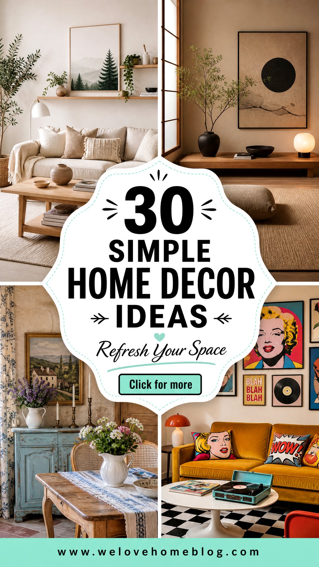 30 Simple Home Decor Ideas to Refresh Your Space - 30 Simple Home Decor Ideas to Refresh Your Space