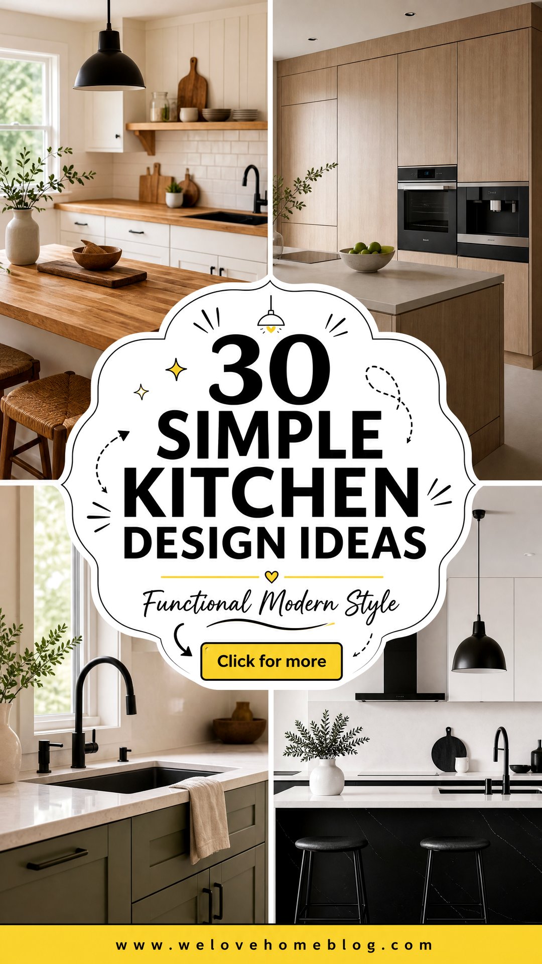 30 Simple Kitchen Design Ideas for a Functional Space - 30 Simple Kitchen Design Ideas for a Functional Space