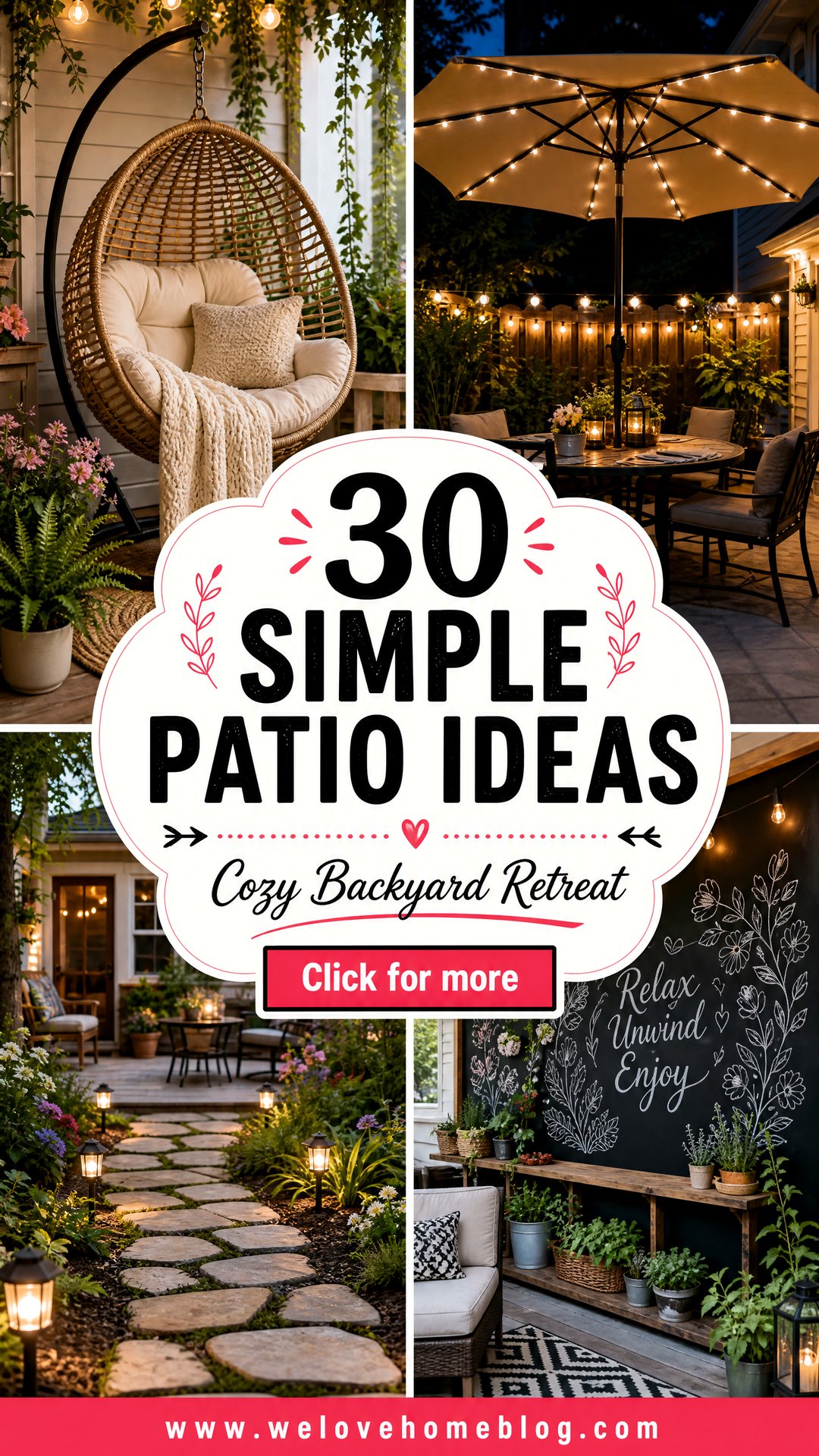30 Simple Patio Ideas for a Cozy Backyard Retreat - 30 Simple Patio Ideas for a Cozy Backyard Retreat