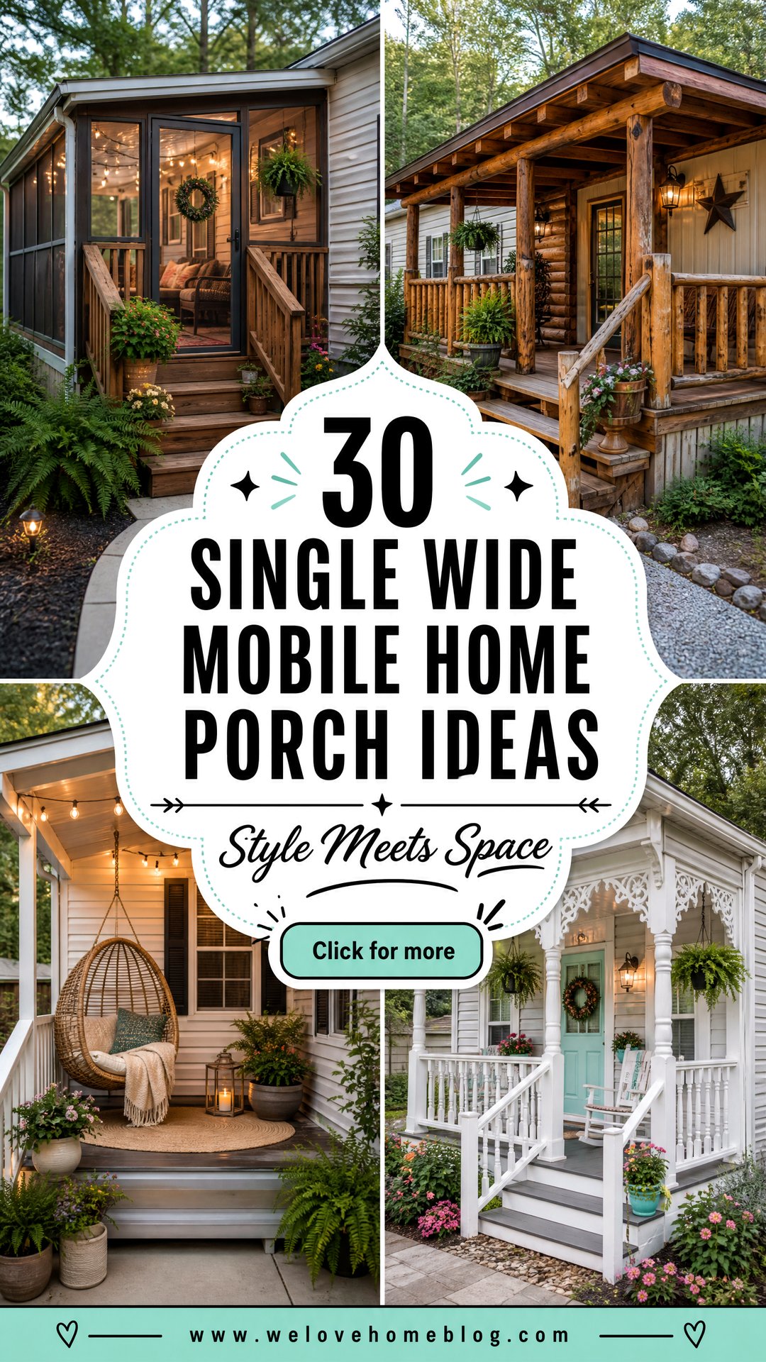 30 Single Wide Mobile Home Porch Ideas for Style and Space - 30 Single Wide Mobile Home Porch Ideas for Style and Space