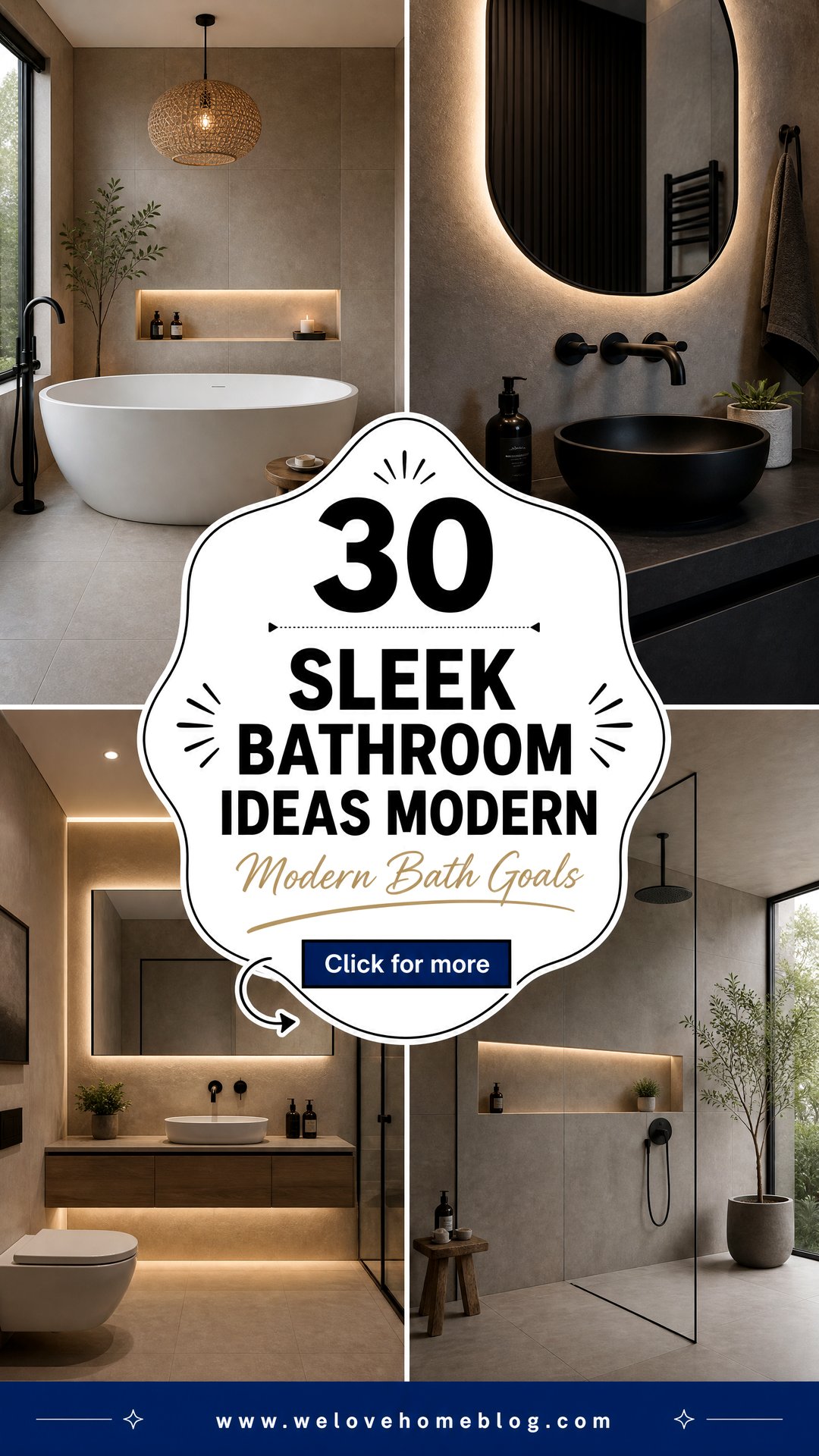 30 Sleek Bathroom Ideas Modern Homeowners Will Love - 30 Sleek Bathroom Ideas Modern Homeowners Will Love