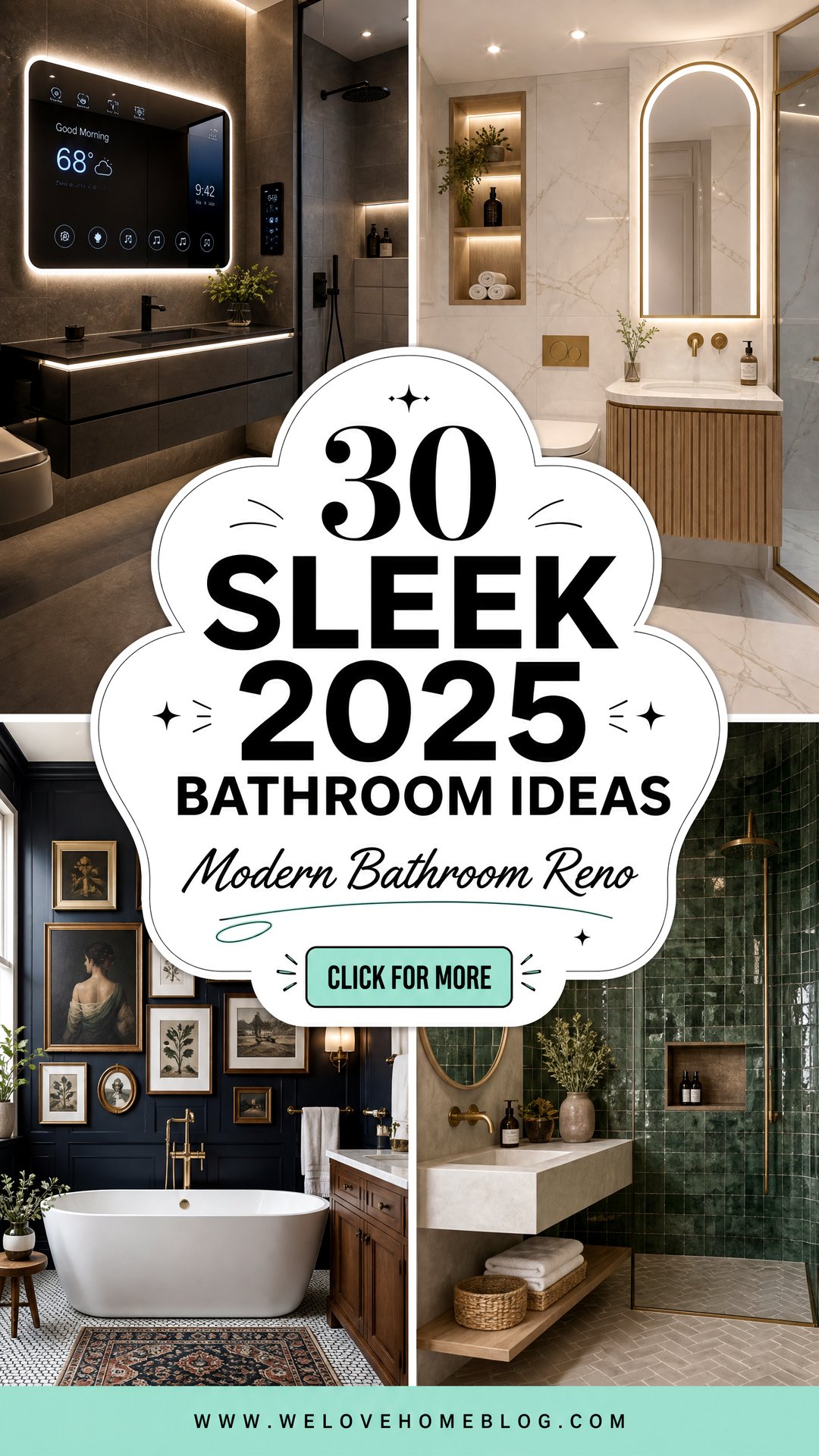 30 Sleek 2025 Bathroom Ideas for Your Next Reno - 30 Sleek 2025 Bathroom Ideas for Your Next Reno