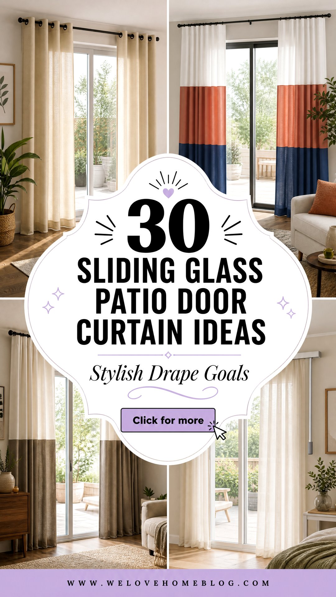 30 Sliding Glass Patio Door Curtain Ideas for Your Home - 30 Sliding Glass Patio Door Curtain Ideas for Your Home