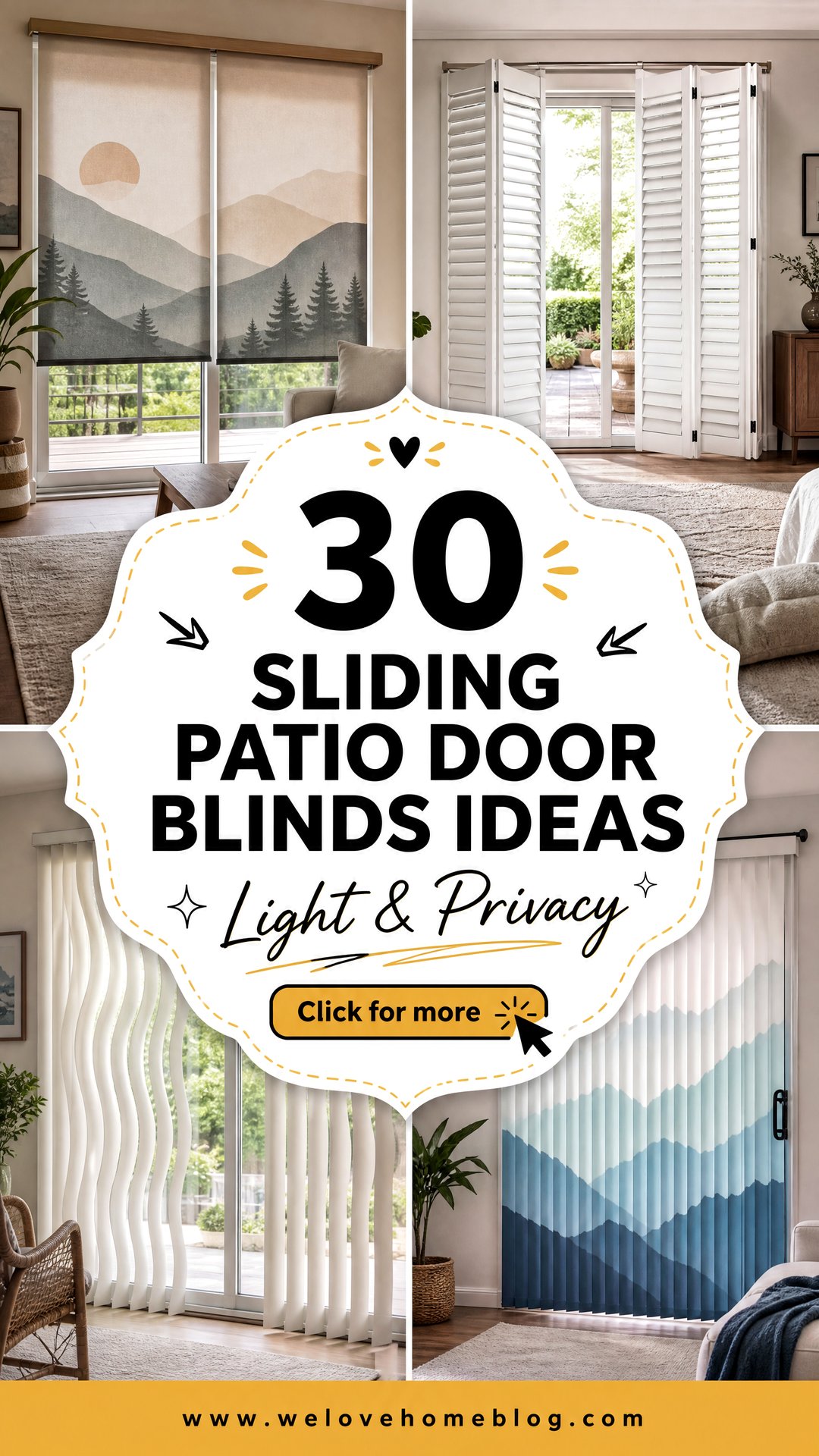 30 Sliding Patio Door Blinds Ideas for Light and Privacy - 30 Sliding Patio Door Blinds Ideas for Light and Privacy