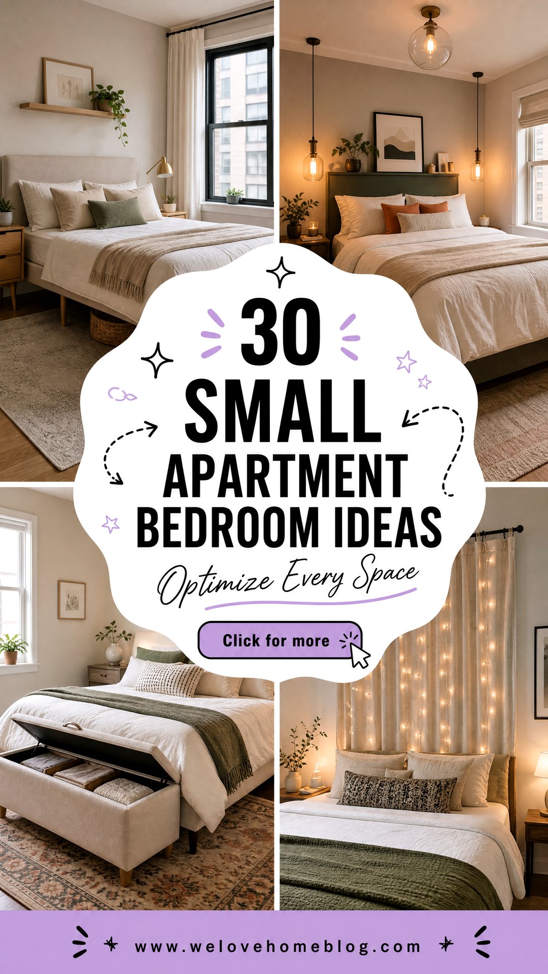 30 Small Apartment Bedroom Ideas to Optimize Space - 30 Small Apartment Bedroom Ideas to Optimize Space