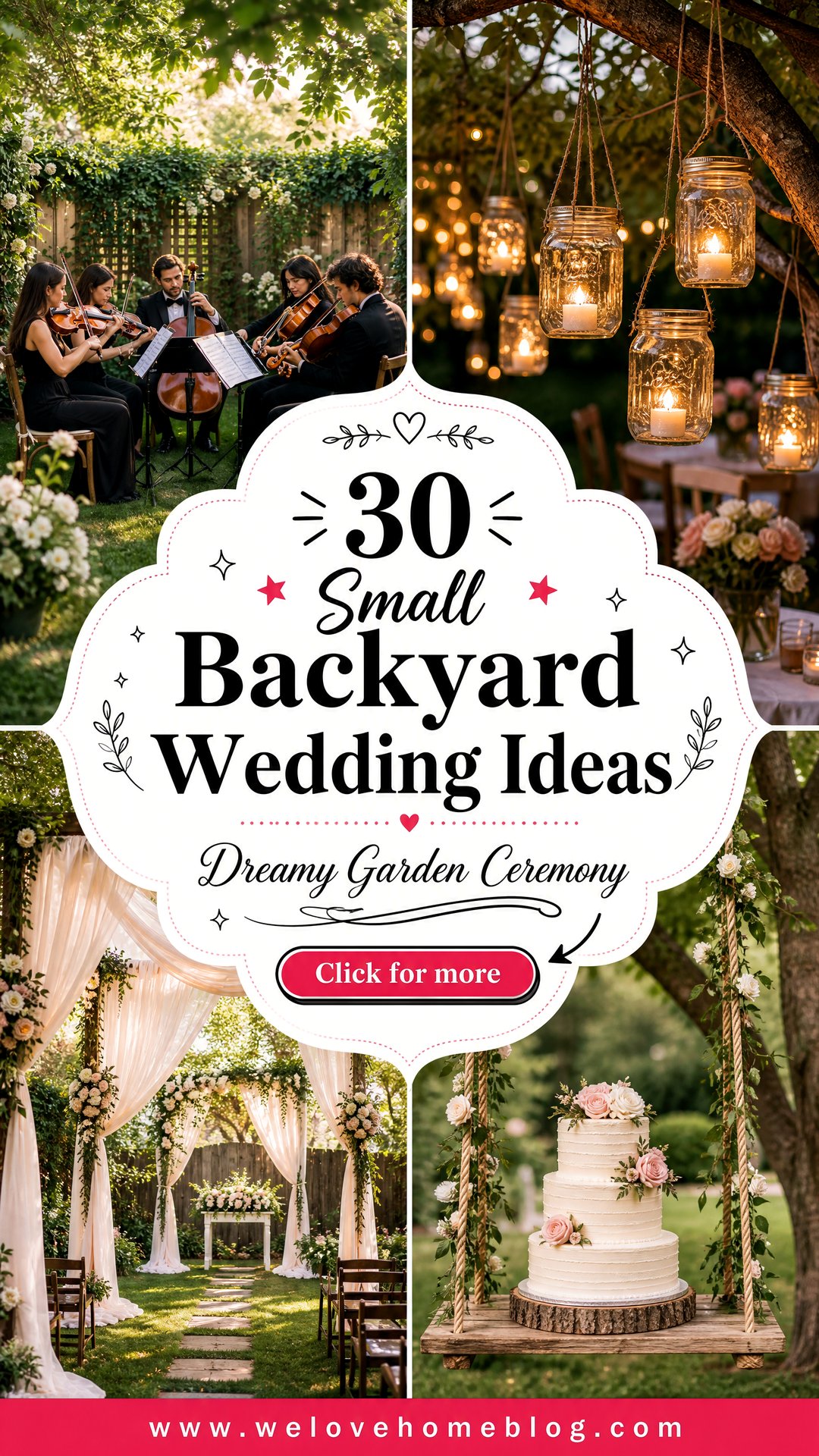 30 Small Backyard Wedding Ideas for a Dreamy Ceremony - 30 Small Backyard Wedding Ideas for a Dreamy Ceremony