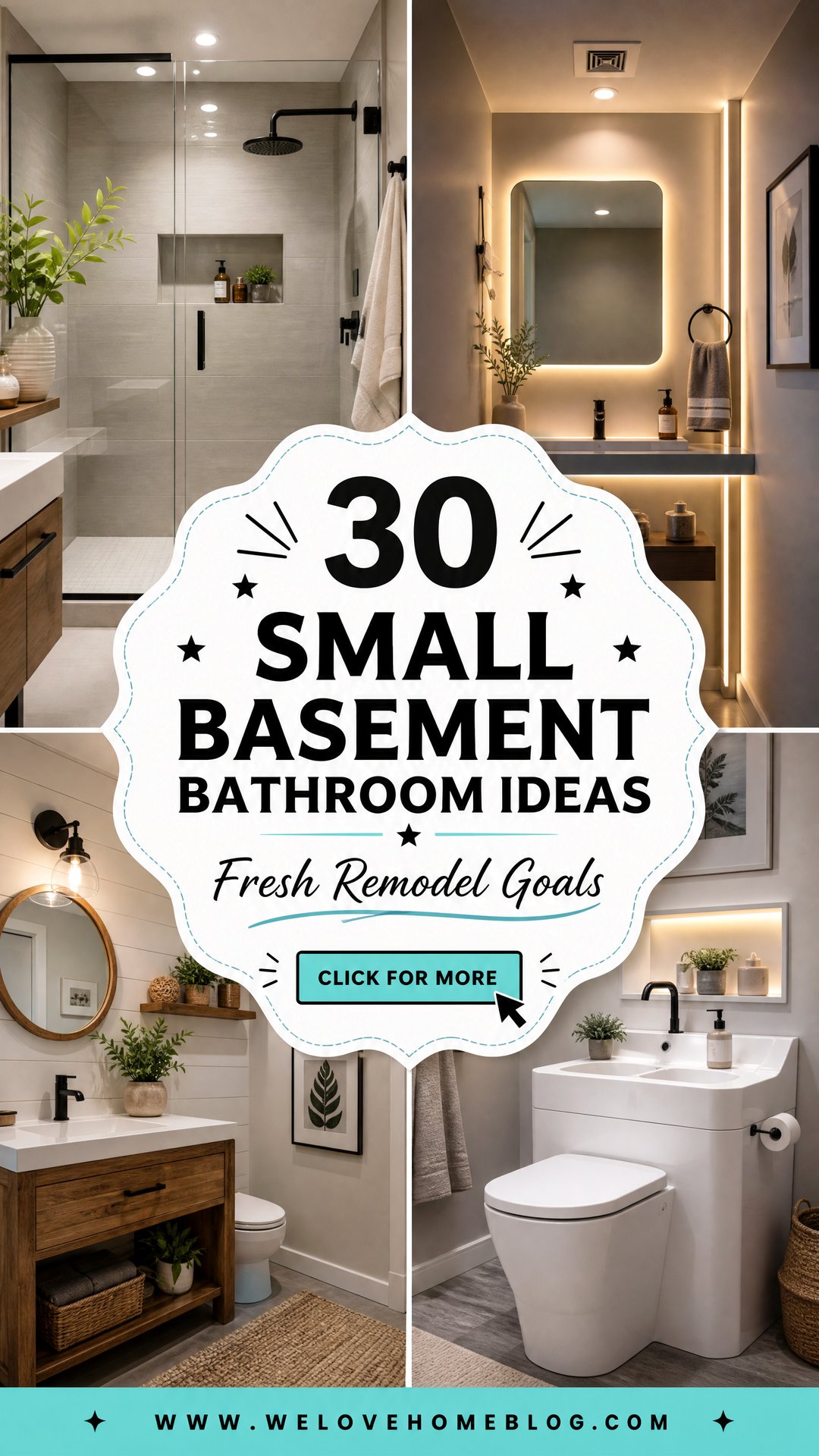 30 Small Basement Bathroom Ideas for Your New Remodel - 30 Small Basement Bathroom Ideas for Your New Remodel