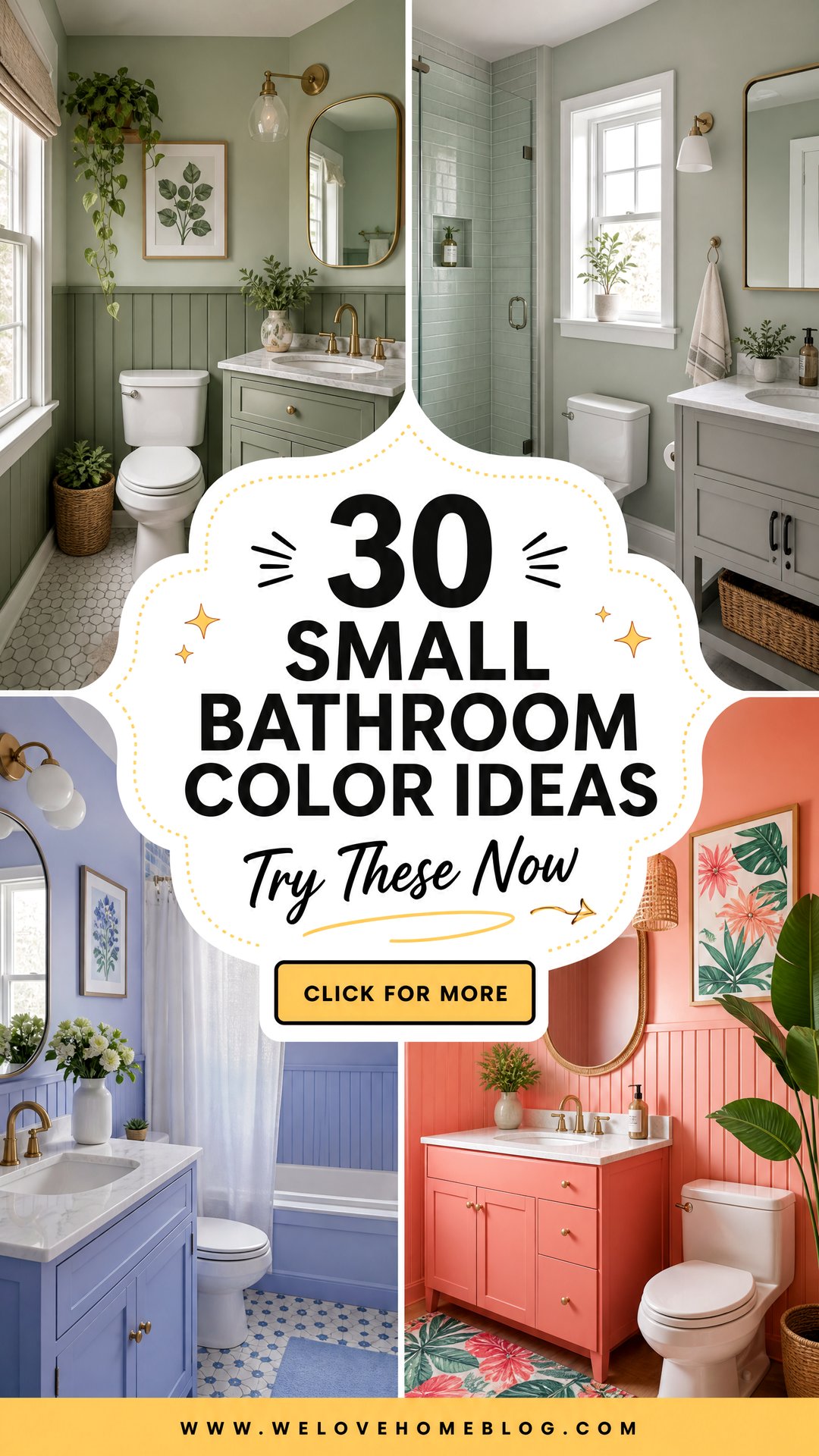 30 Small Bathroom Bathroom Color Ideas to Try Now - 30 Small Bathroom Bathroom Color Ideas to Try Now