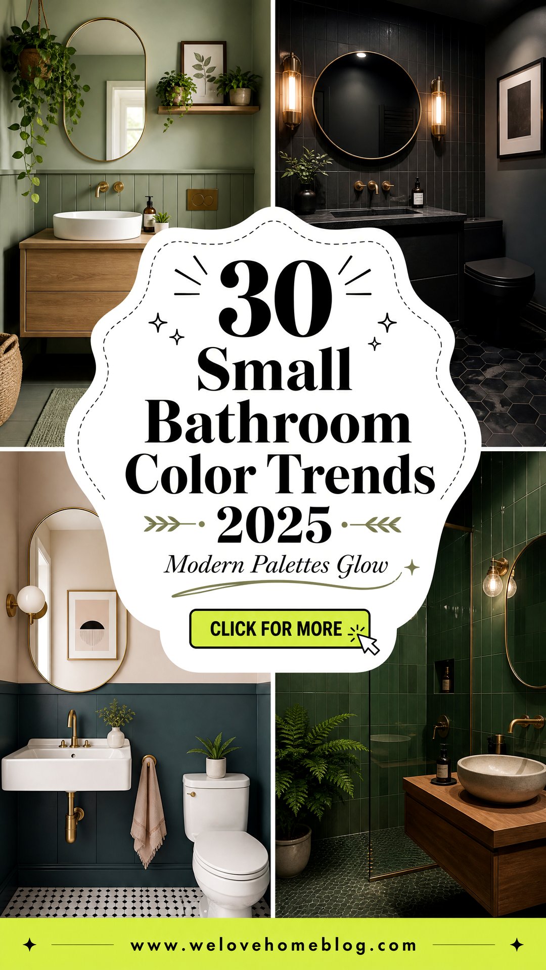 30 Small Bathroom Color Trends 2025 Modern Palettes - 30 Small Bathroom Color Trends 2025: Modern Palettes
