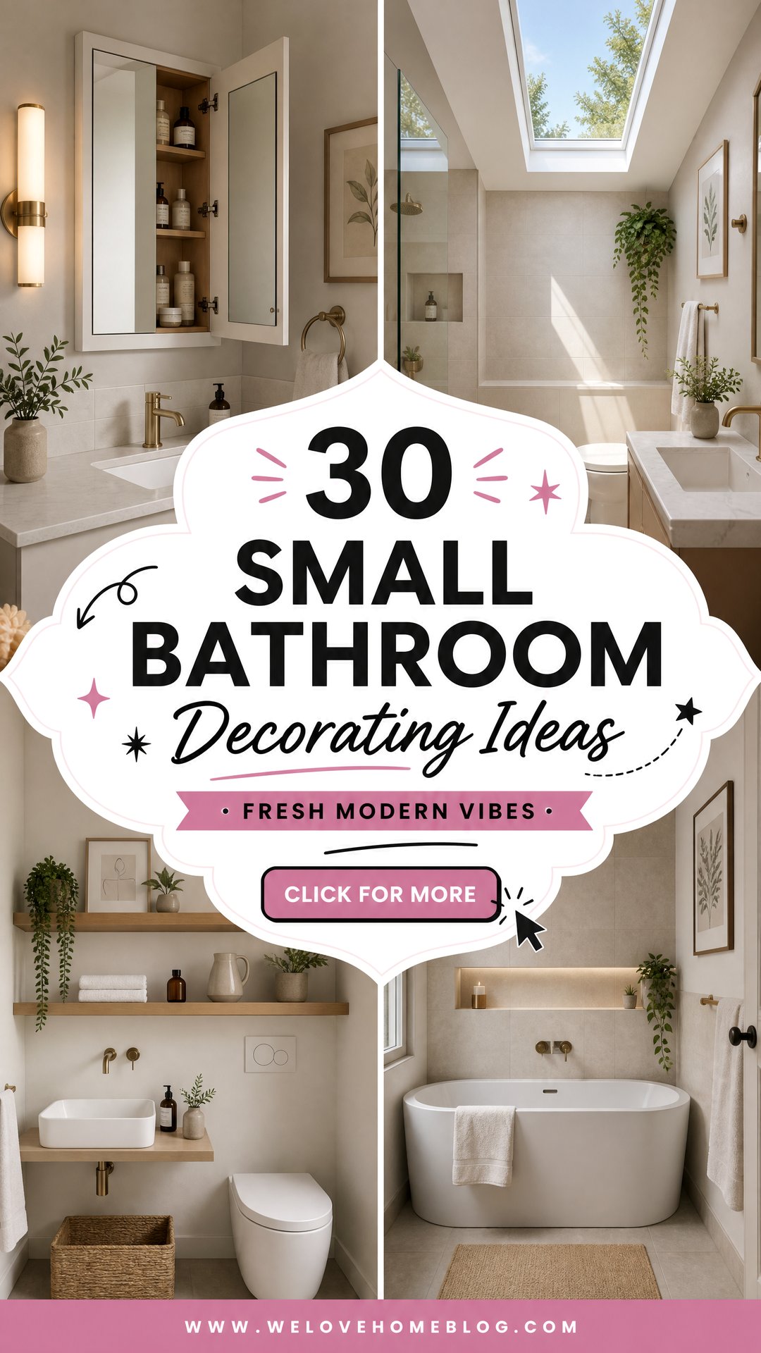 30 Small Bathroom Decorating Ideas for a Fresh Look - 30 Small Bathroom Decorating Ideas for a Fresh Look