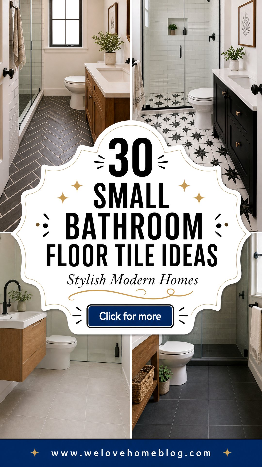 30 Small Bathroom Floor Tile Ideas for Stylish Homes - 30 Small Bathroom Floor Tile Ideas for Stylish Homes