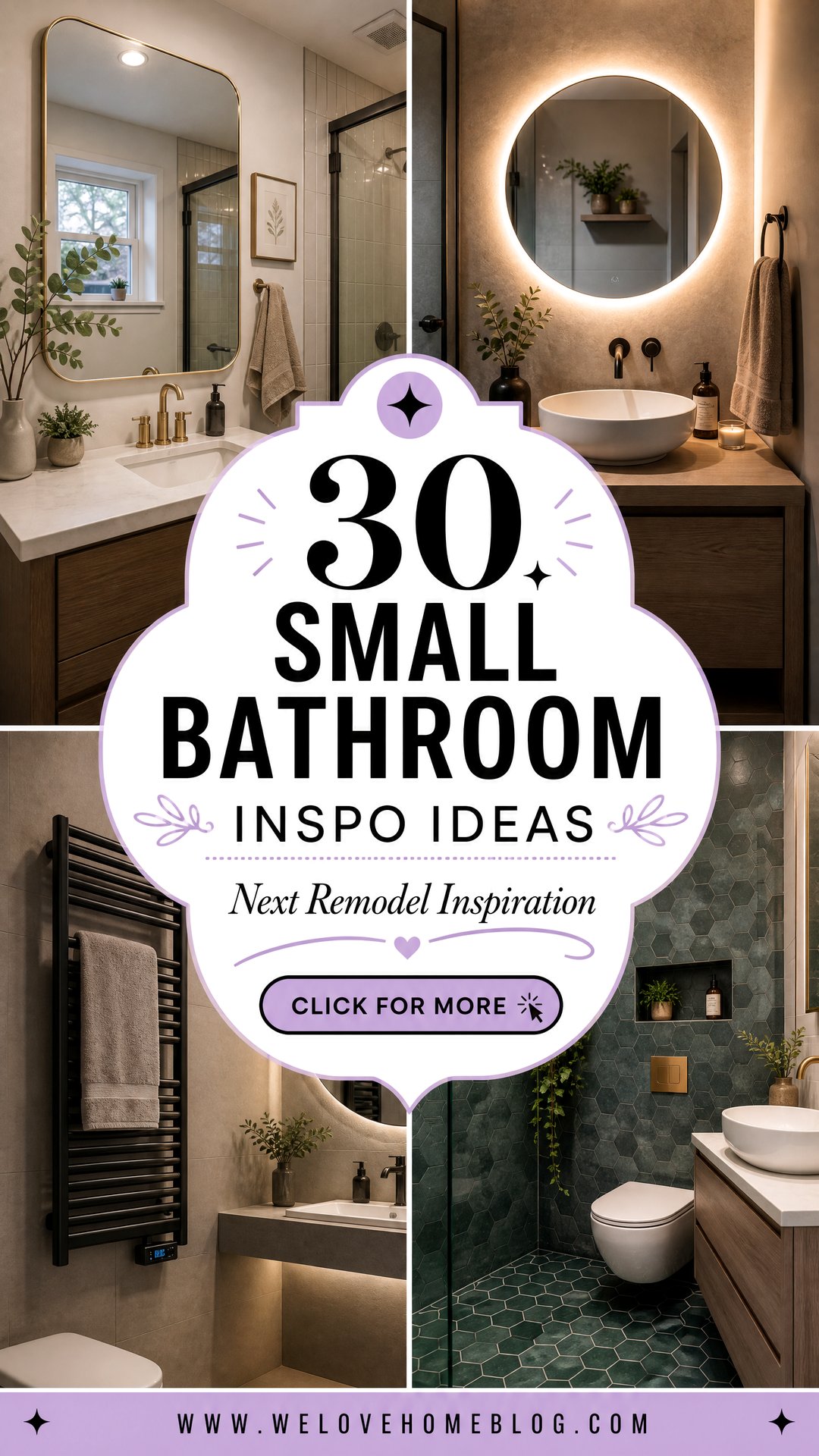 30 Small Bathroom Inspo Ideas for Your Next Remodel - 30 Small Bathroom Inspo Ideas for Your Next Remodel