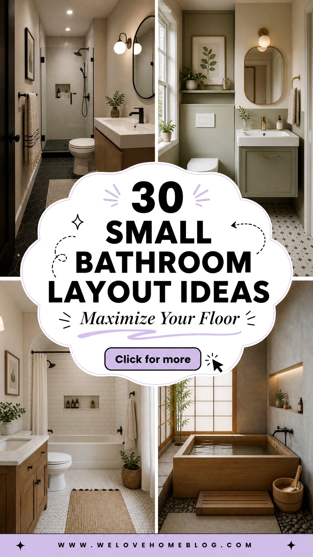 30 Small Bathroom Layout Ideas to Maximize Your Floor - 30 Small Bathroom Layout Ideas to Maximize Your Floor