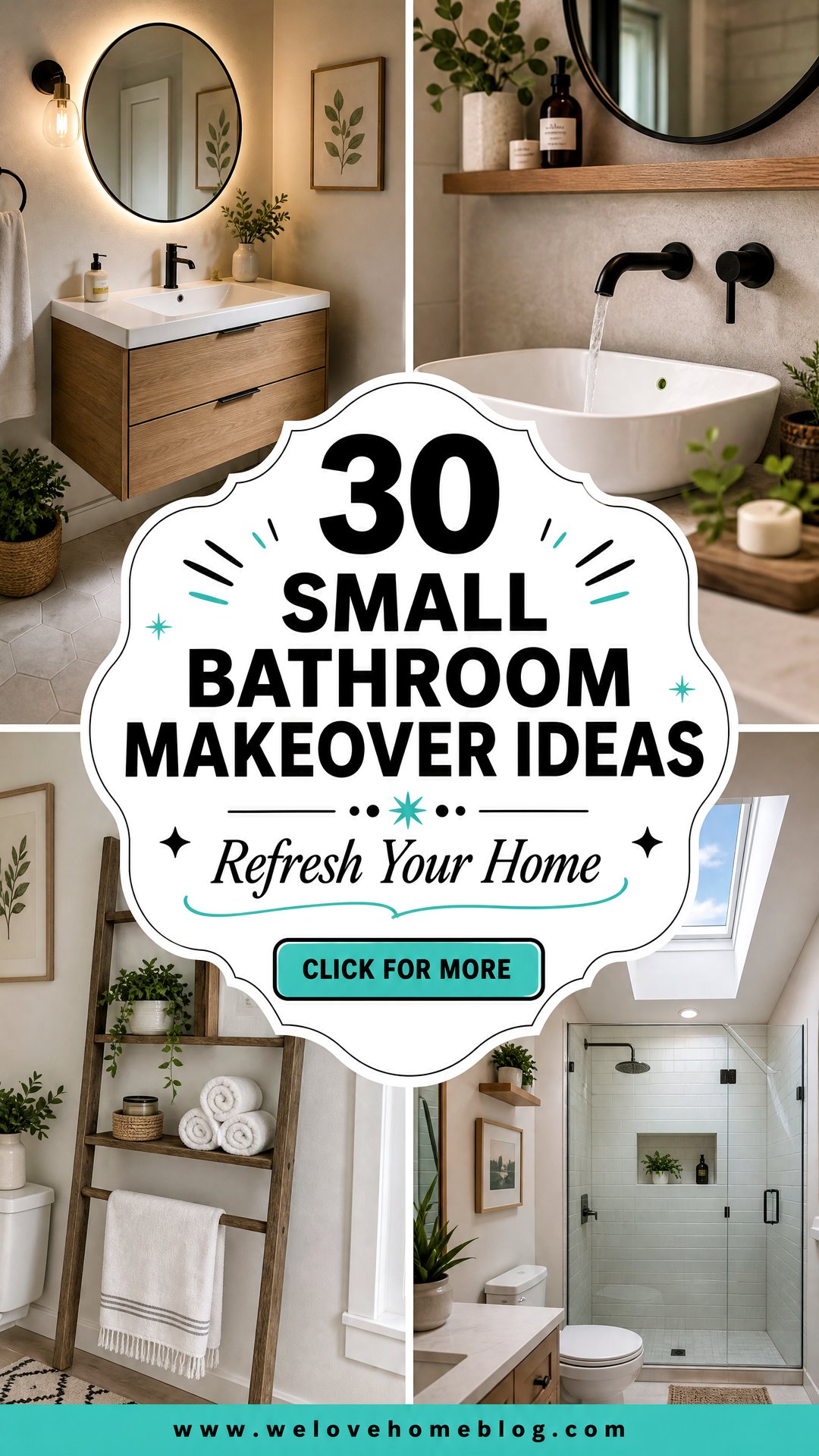 30 Small Bathroom Makeover Ideas to Refresh Your Home - 30 Small Bathroom Makeover Ideas to Refresh Your Home
