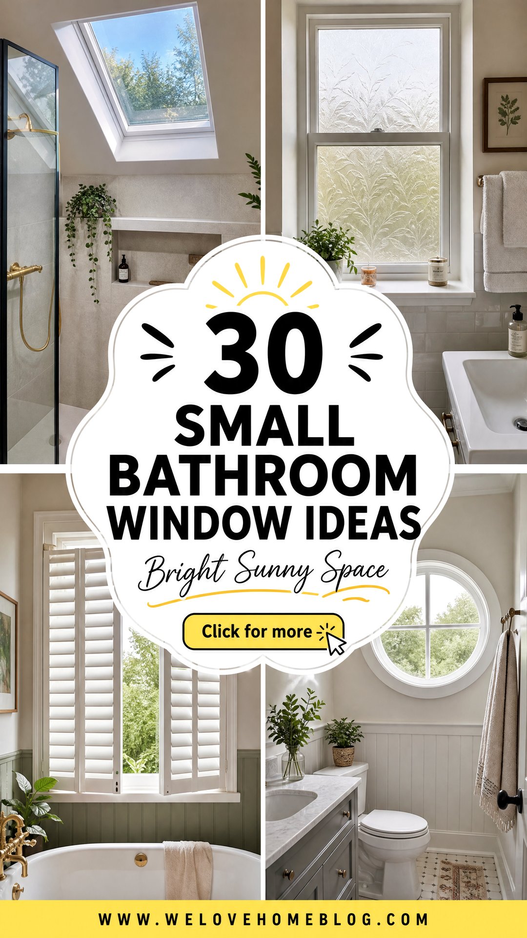 30 Small Bathroom Window Ideas to Brighten Your Space - 30 Small Bathroom Window Ideas to Brighten Your Space