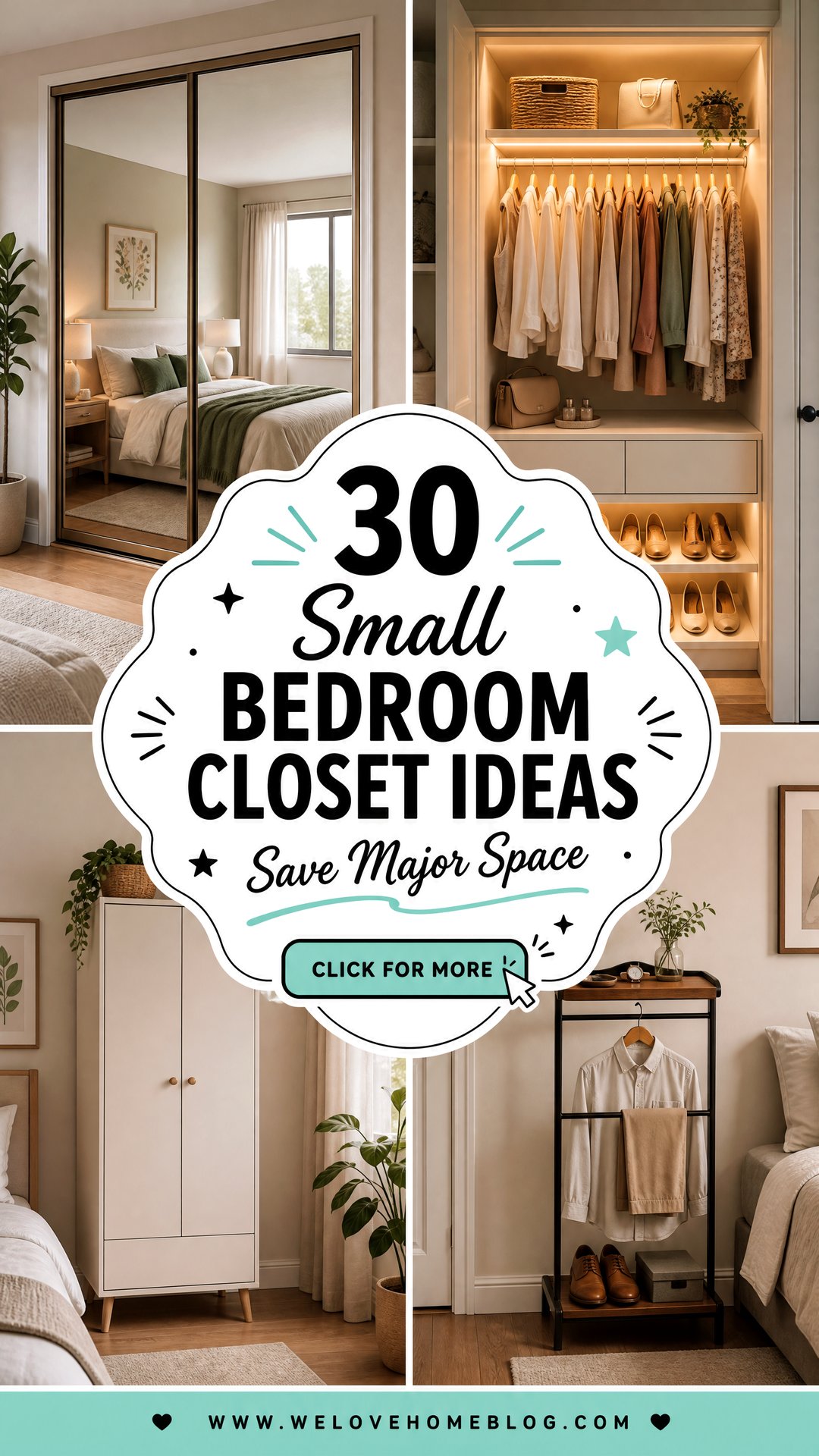 30 Small Bedroom Closet Ideas to Save Major Space - 30 Small Bedroom Closet Ideas to Save Major Space