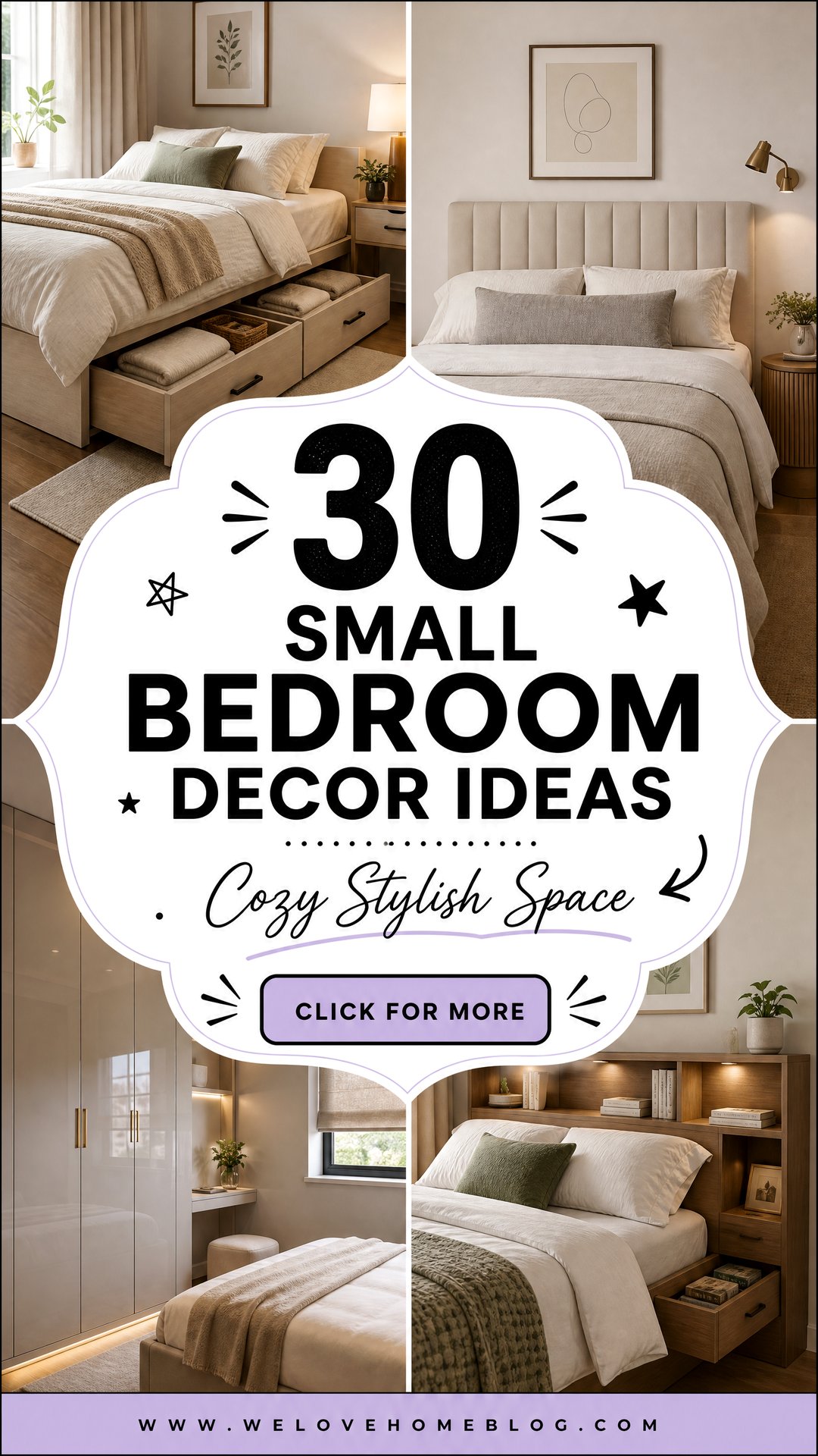 30 Small Bedroom Decor Ideas for a Cozy Stylish Space - 30 Small Bedroom Decor Ideas for a Cozy, Stylish Space
