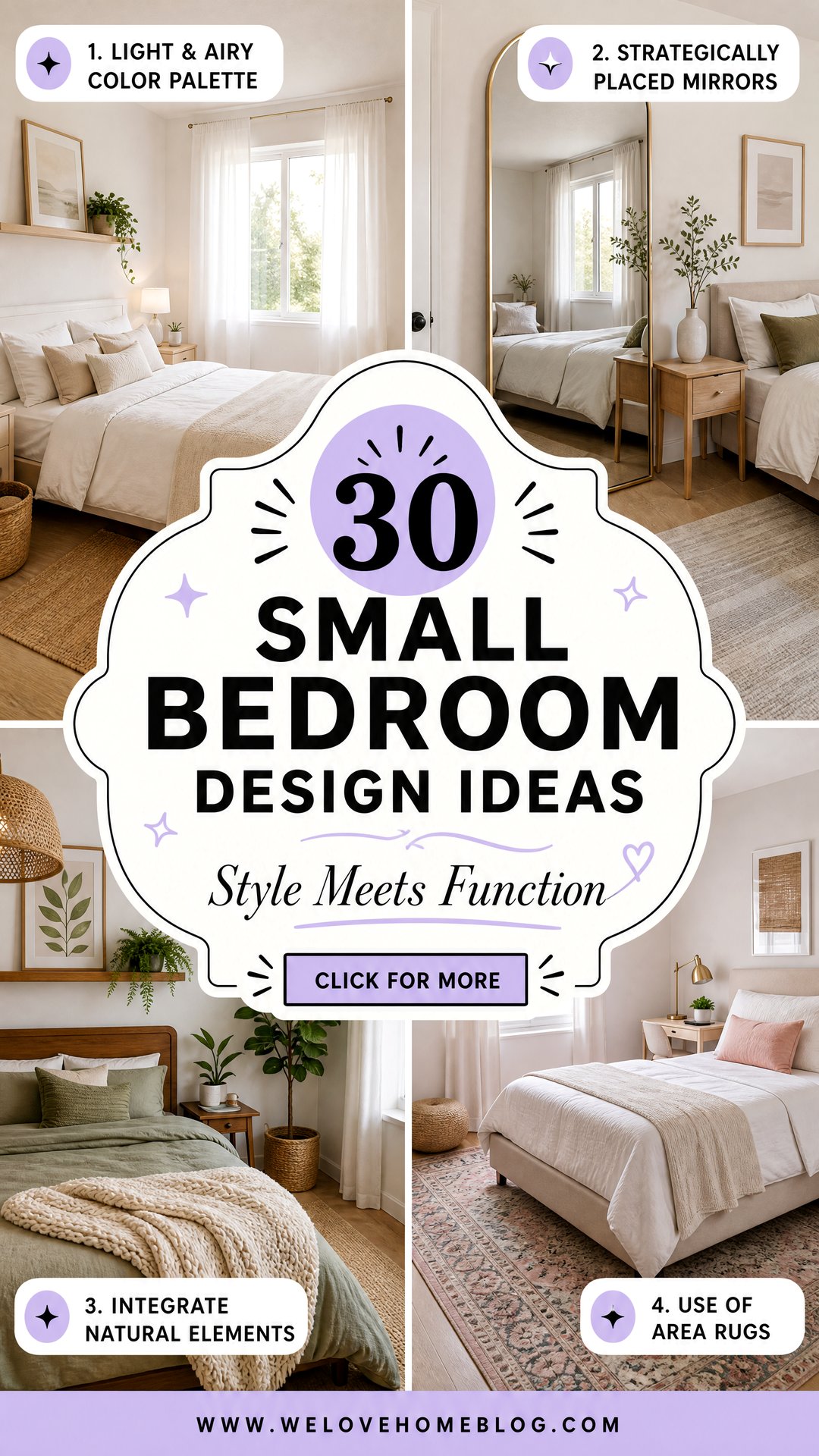 30 Small Bedroom Design Ideas for Style and Function - 30 Small Bedroom Design Ideas for Style and Function