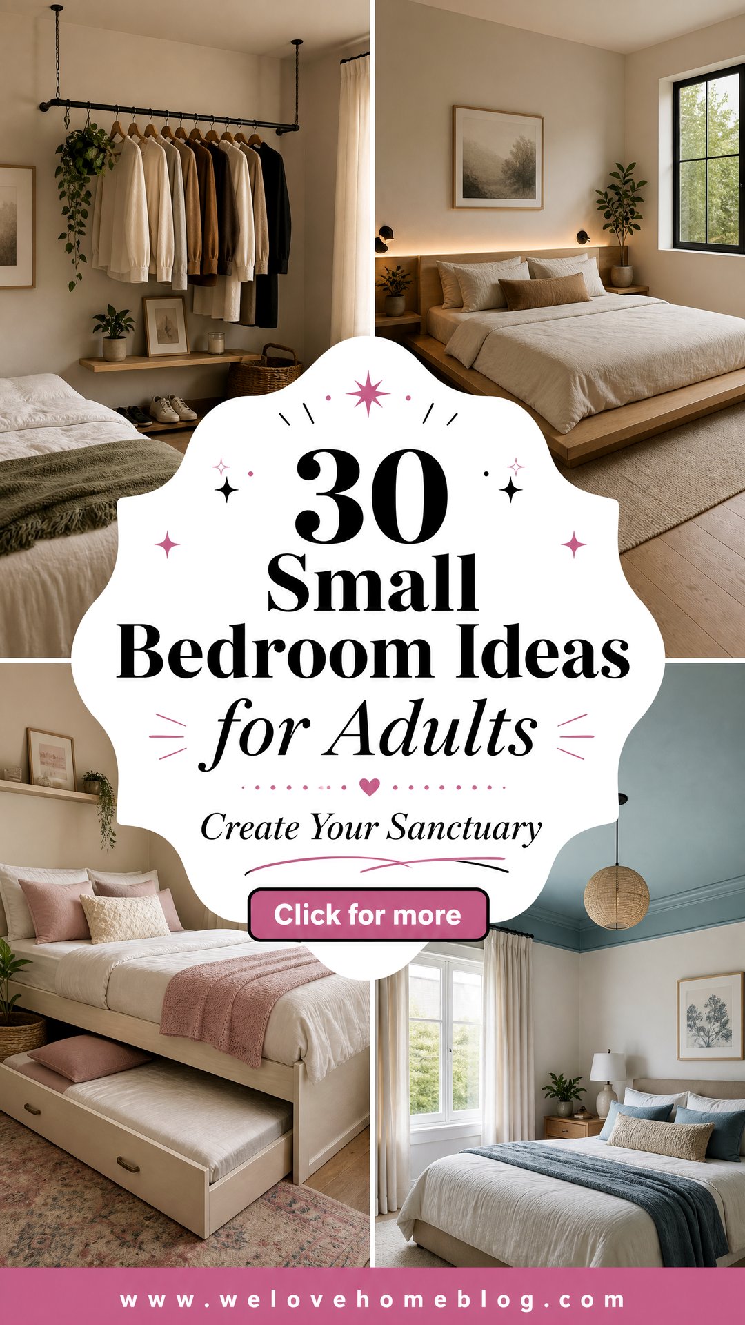 30 Small Bedroom Ideas for Adults to Create a Sanctuary - 30 Small Bedroom Ideas for Adults to Create a Sanctuary