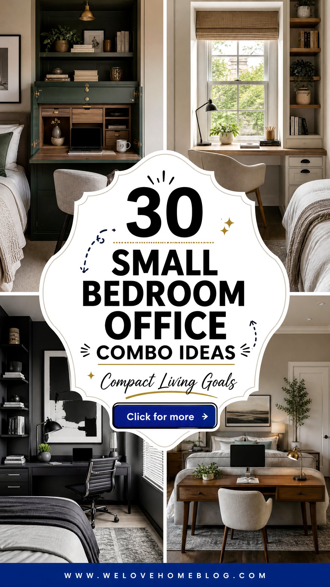 30 Small Bedroom Office Combo Ideas for Compact Living - 30 Small Bedroom Office Combo Ideas for Compact Living