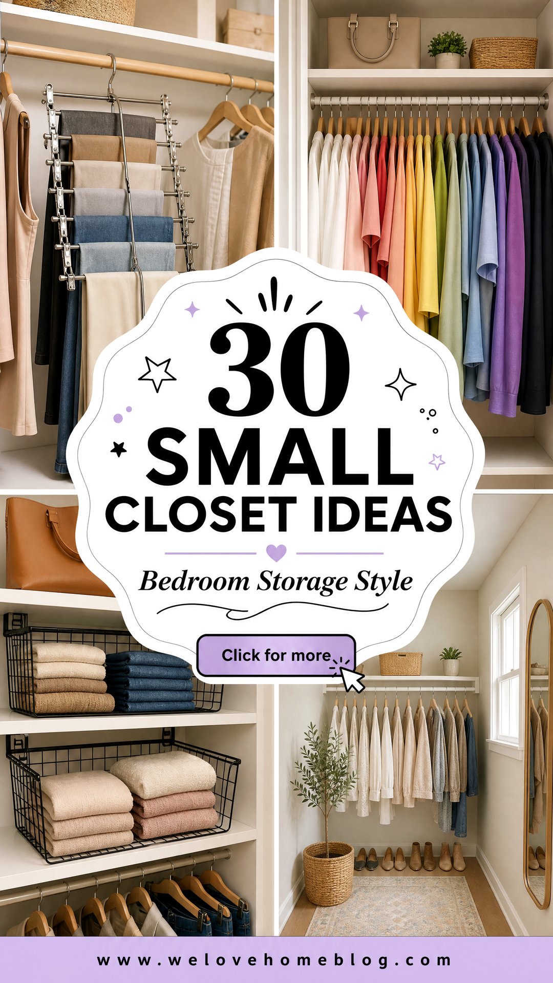 30 Small Closet Ideas for Bedroom Storage and Style - 30 Small Closet Ideas for Bedroom Storage and Style