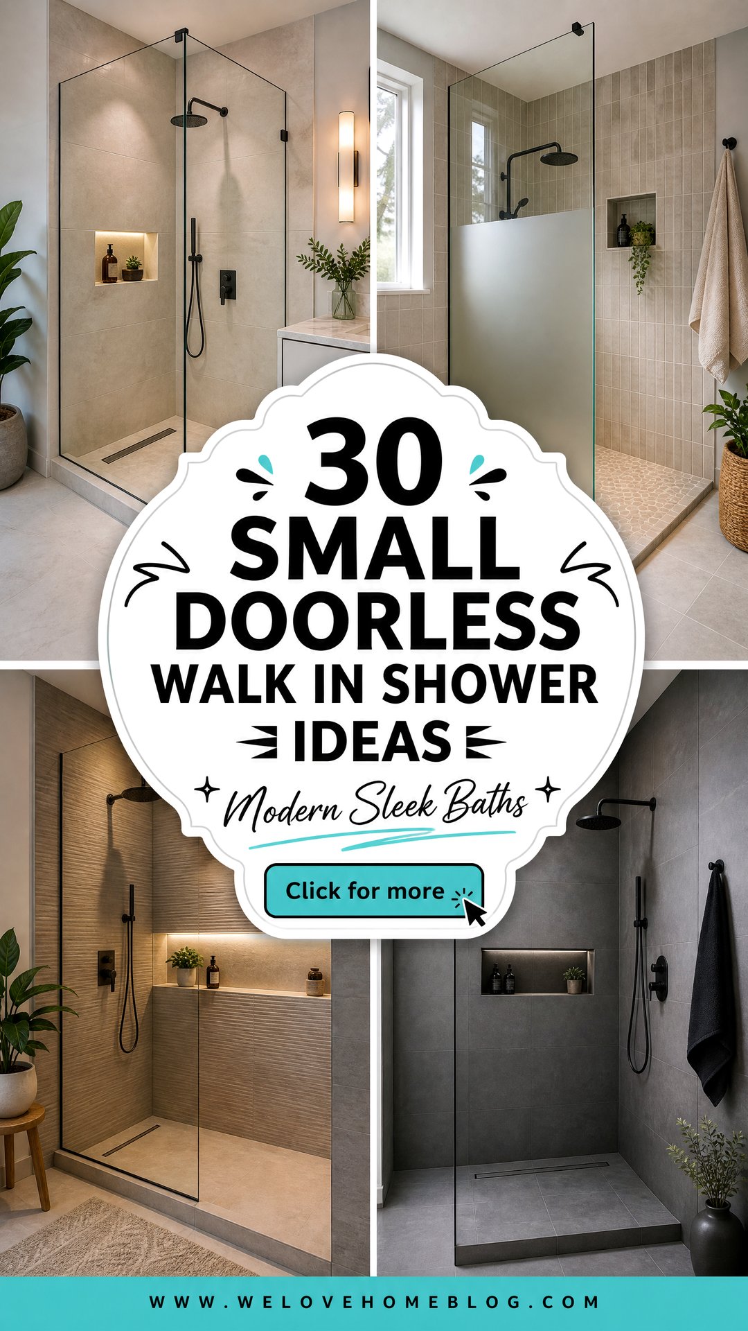 30 Small Doorless Walk In Shower Ideas for Modern Baths - 30 Small Doorless Walk In Shower Ideas for Modern Baths