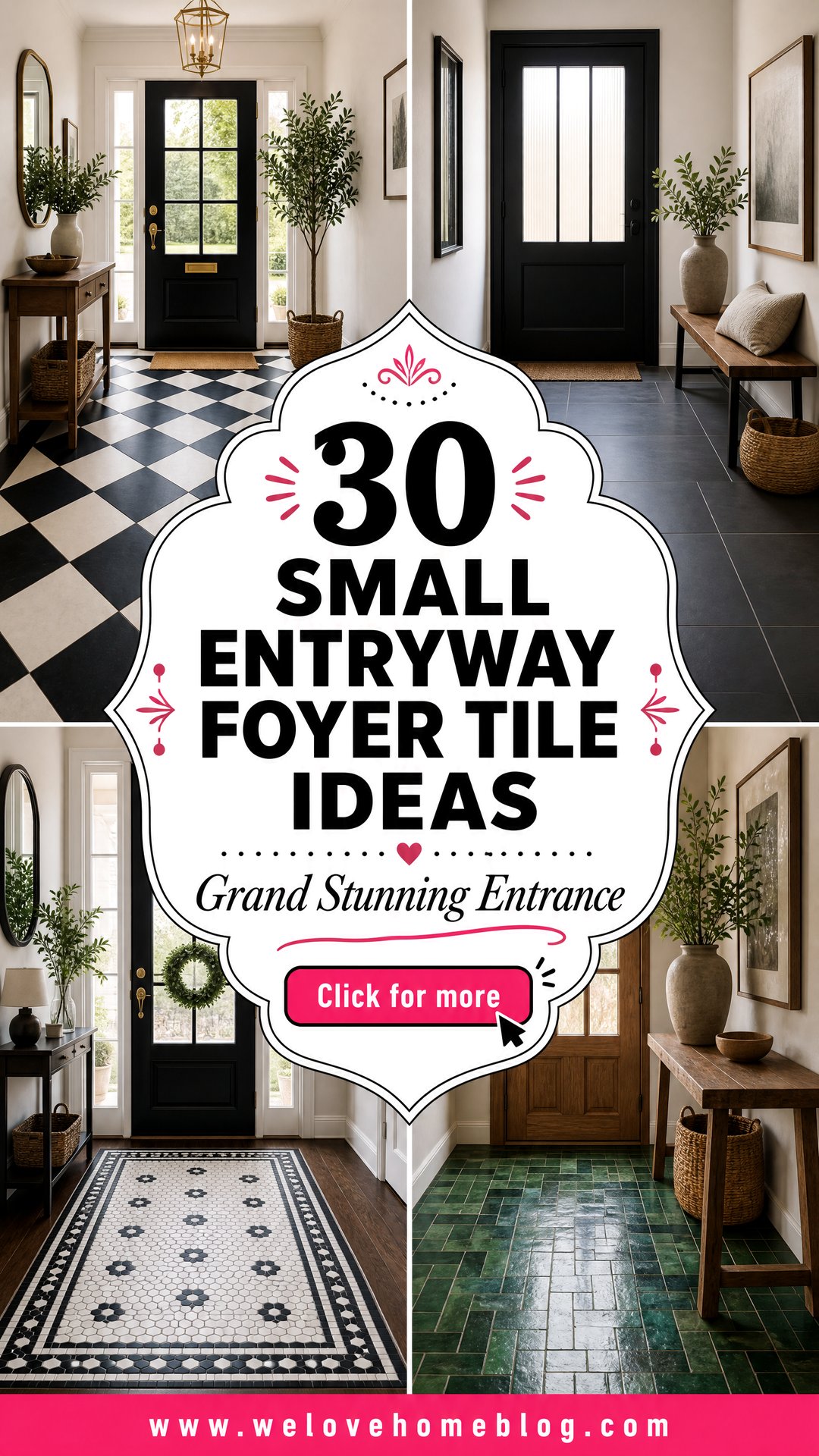30 Small Entryway Foyer Tile Ideas for a Grand Entrance - 30 Small Entryway Foyer Tile Ideas for a Grand Entrance