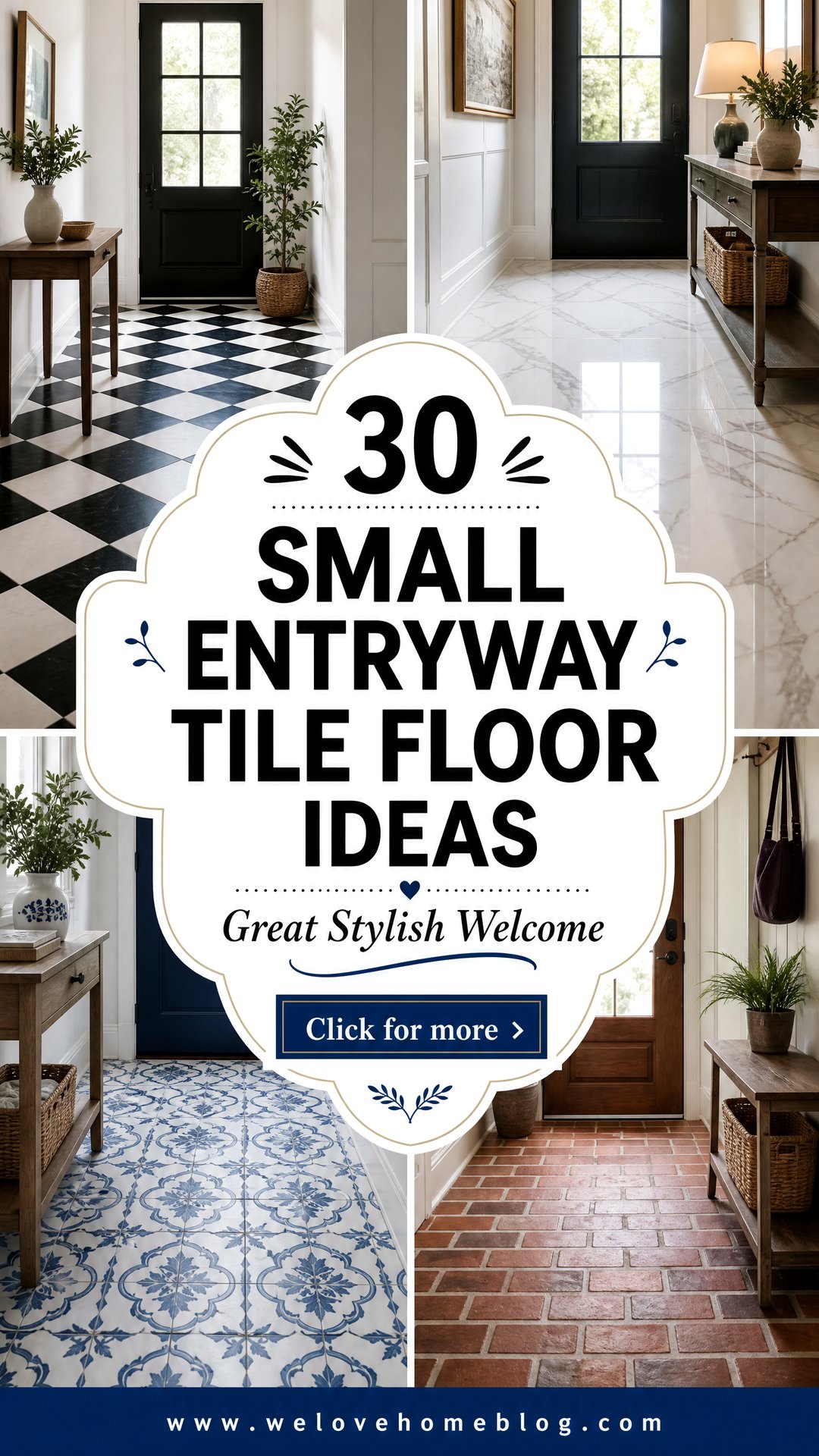 30 Small Entryway Tile Floor Ideas for Great Style - 30 Small Entryway Tile Floor Ideas for Great Style
