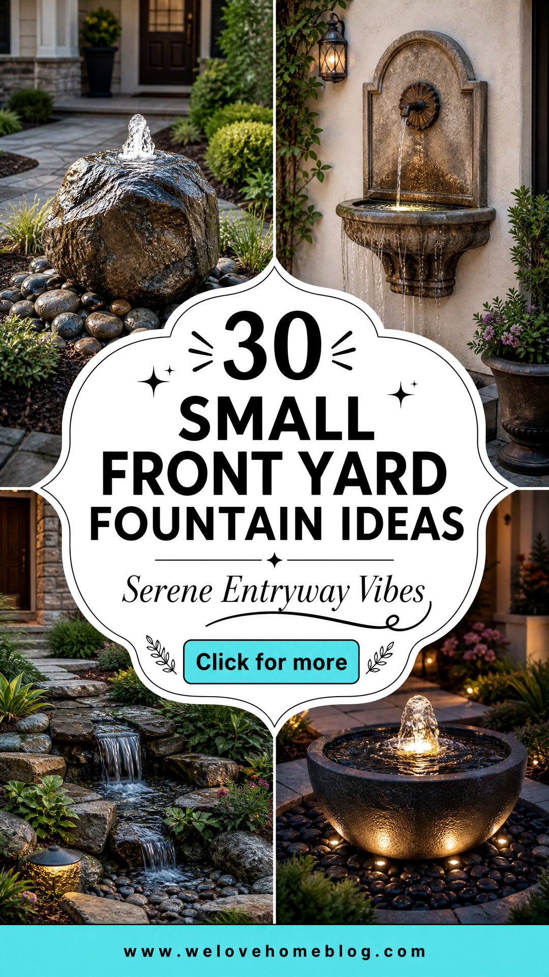30 Small Front Yard Fountain Ideas for a Serene Entryway - 30 Small Front Yard Fountain Ideas for a Serene Entryway