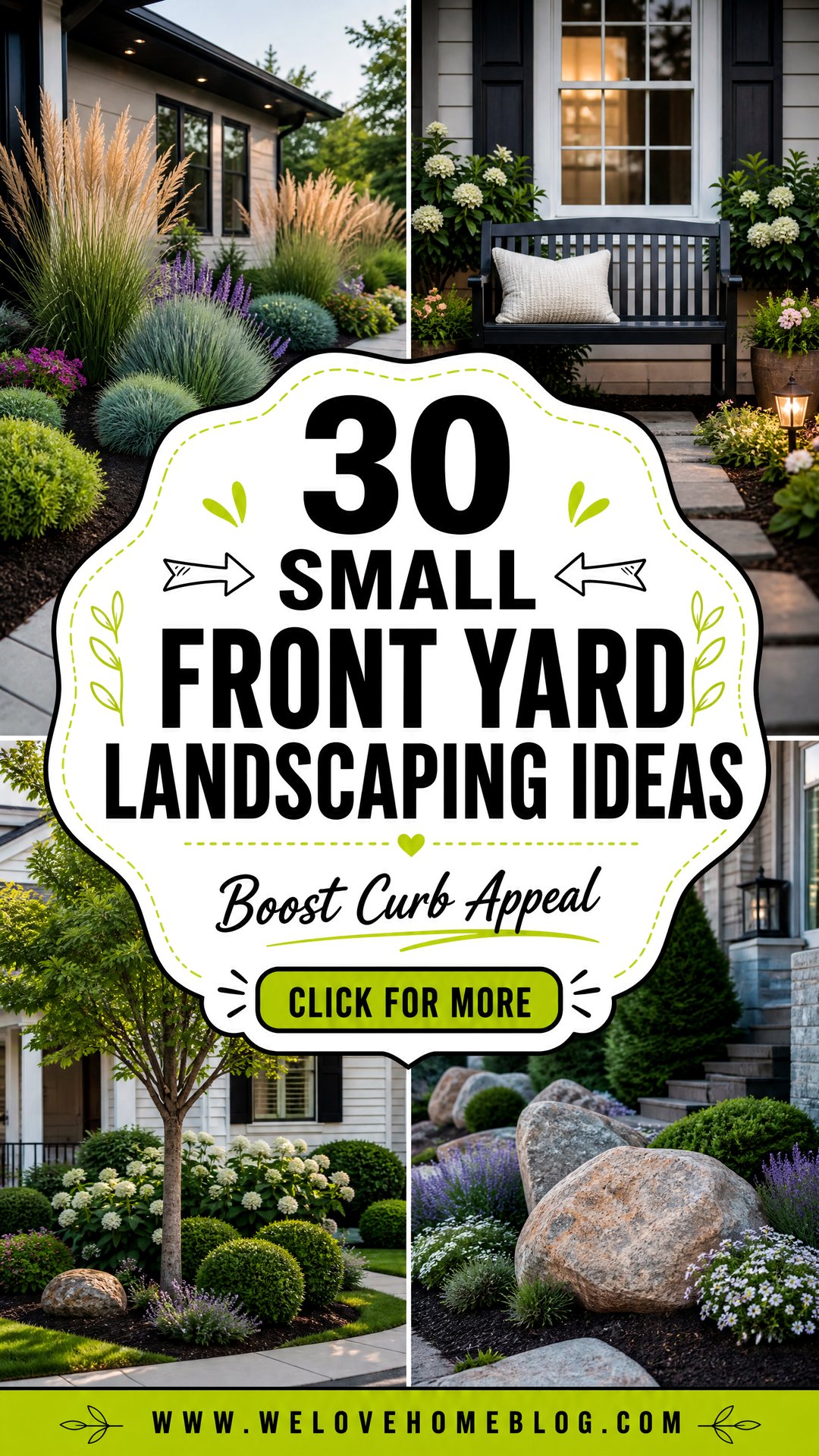 30 Small Front Yard Landscaping Ideas for Curb Appeal - 30 Small Front Yard Landscaping Ideas for Curb Appeal