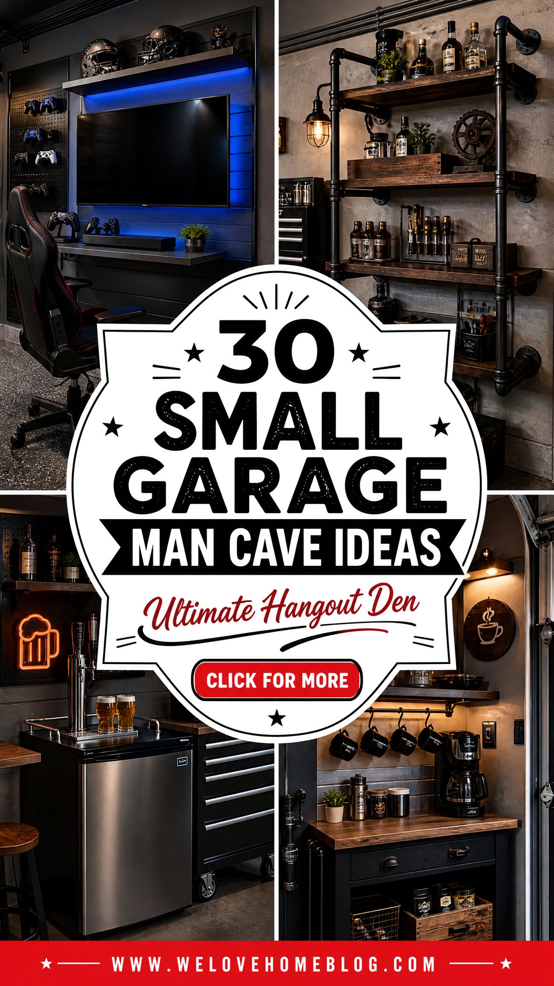 30 Small Garage Man Cave Ideas for the Ultimate Den - 30 Small Garage Man Cave Ideas for the Ultimate Den