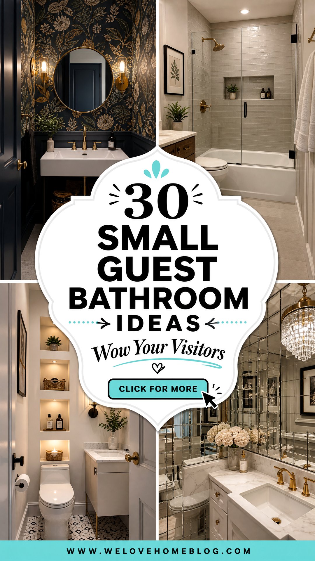30 Small Guest Bathroom Ideas to Wow Your Visitors - 30 Small Guest Bathroom Ideas to Wow Your Visitors